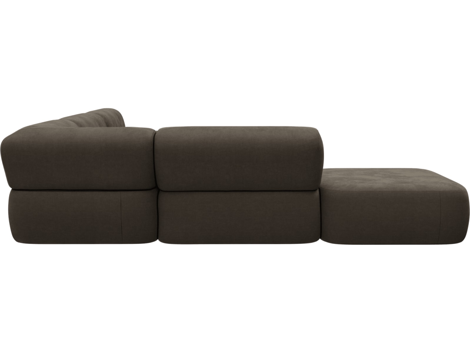 Beckett Muse Mink Modular Sofa - 6 Piece color Muse Mink