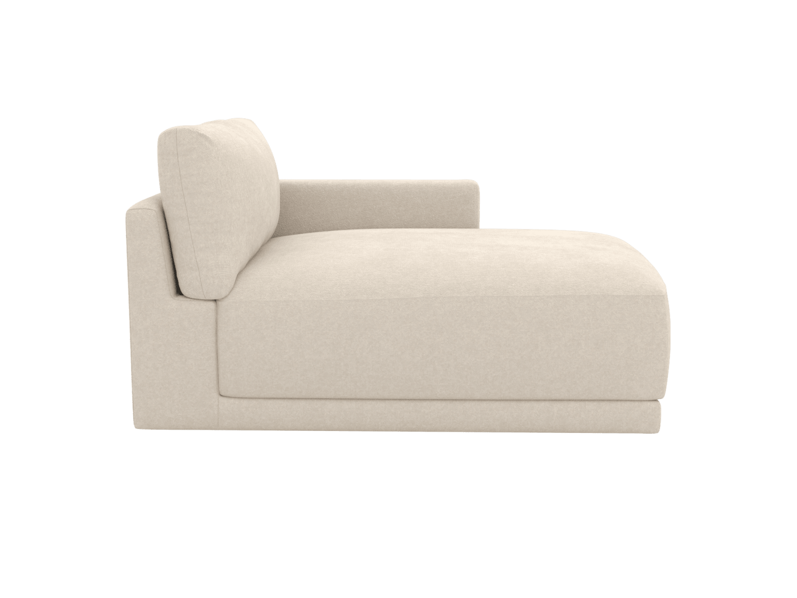 Haven Tribute Shell Right Arm Facing Chaise Sofa Module color Tribute Shell