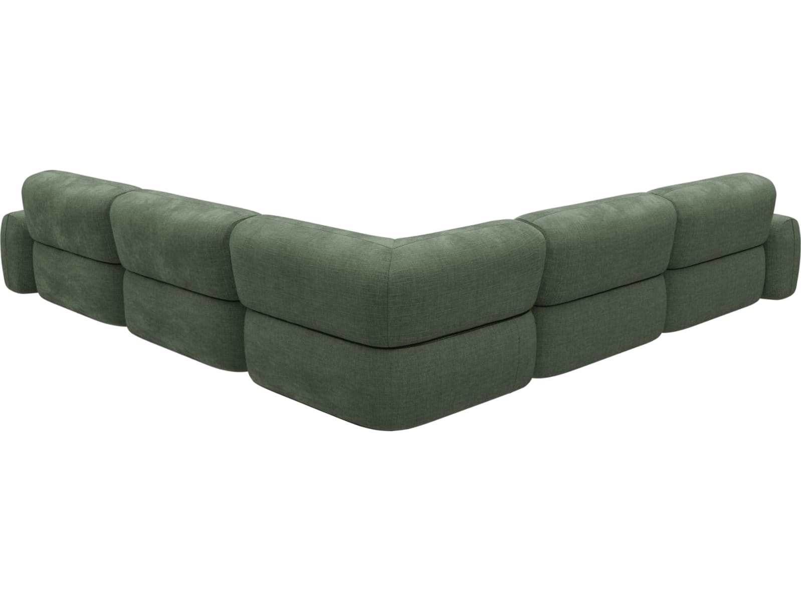 Beckett Tribute Dark Jade Modular Corner Sofa - 7 Piece color Tribute Dark Jade