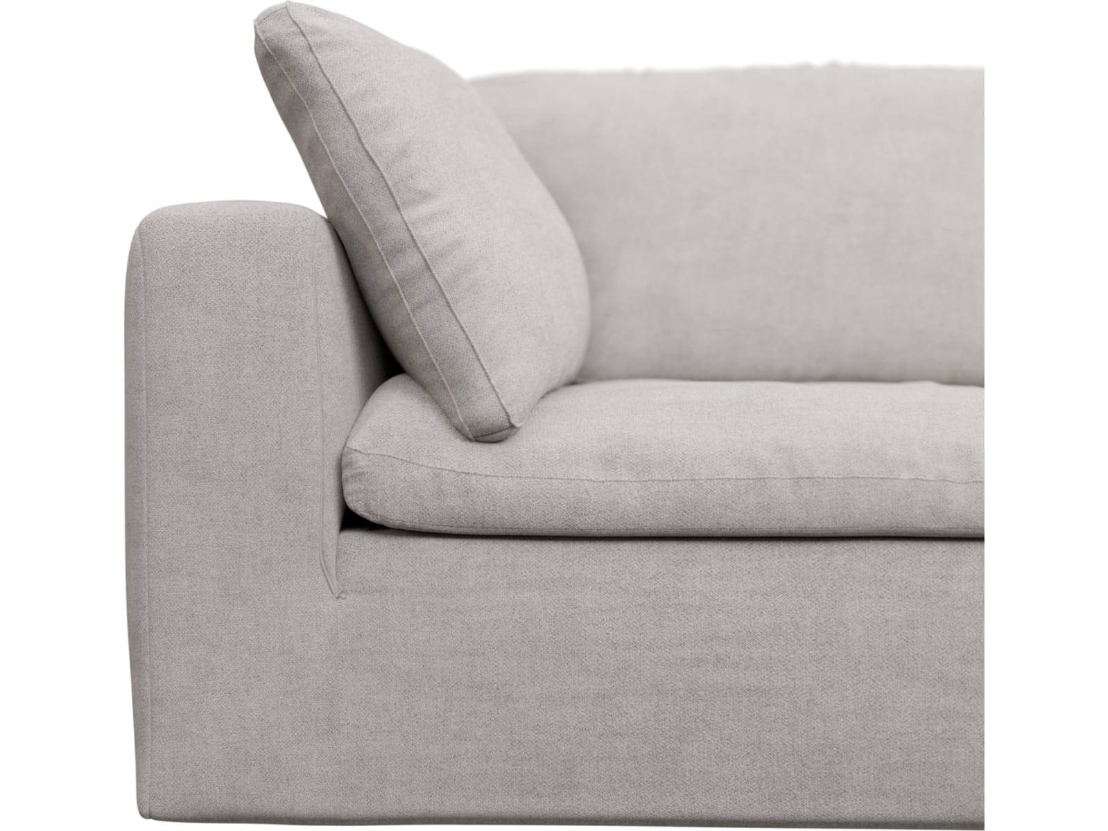 Cloud Deep Avon Mineral Modular Sofa - 4 Piece color Avon Mineral