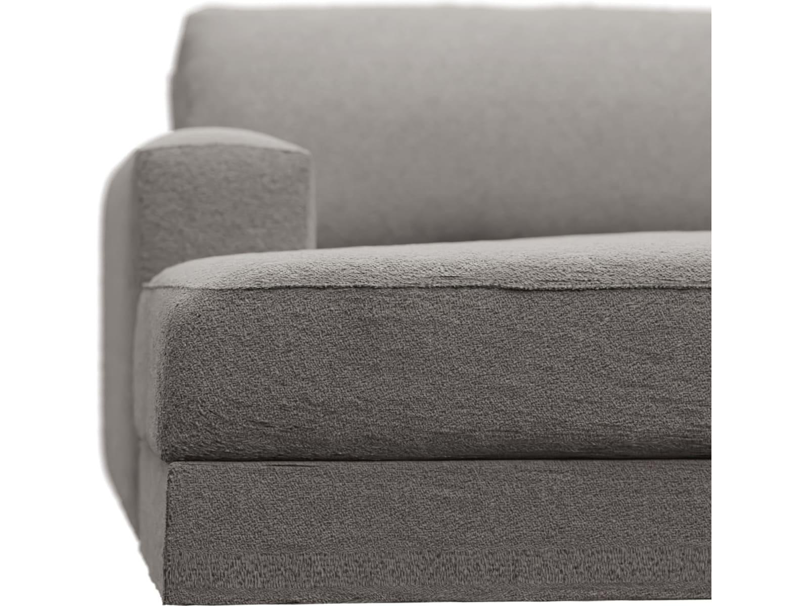 Monica Boucle Pumice Left Arm Facing Chaise Module color Boucle Pumice