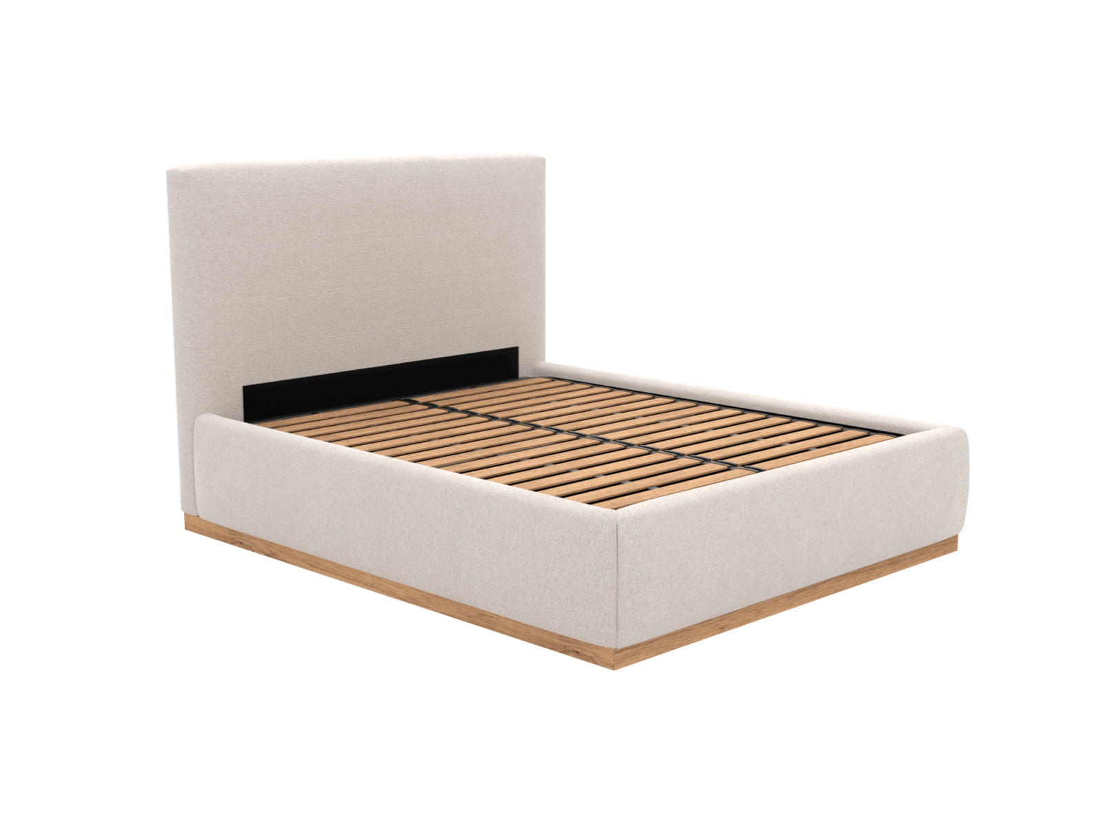Haven Gas Lift Bed Toorak Pearl Queen color Toorak Pearl