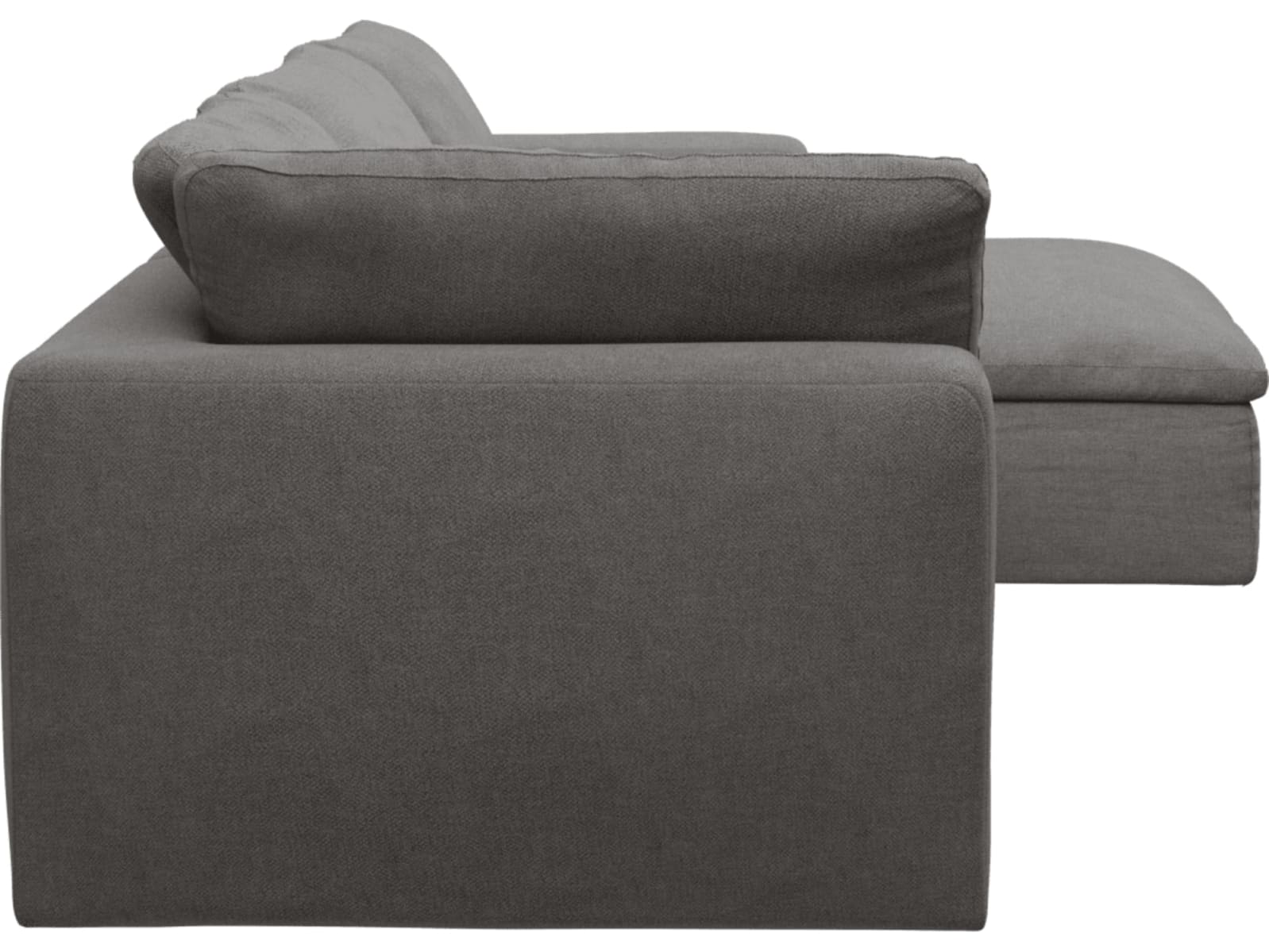 Cloud Deep California Slate Modular Sofa - 3 Seater Chaise color California Slate
