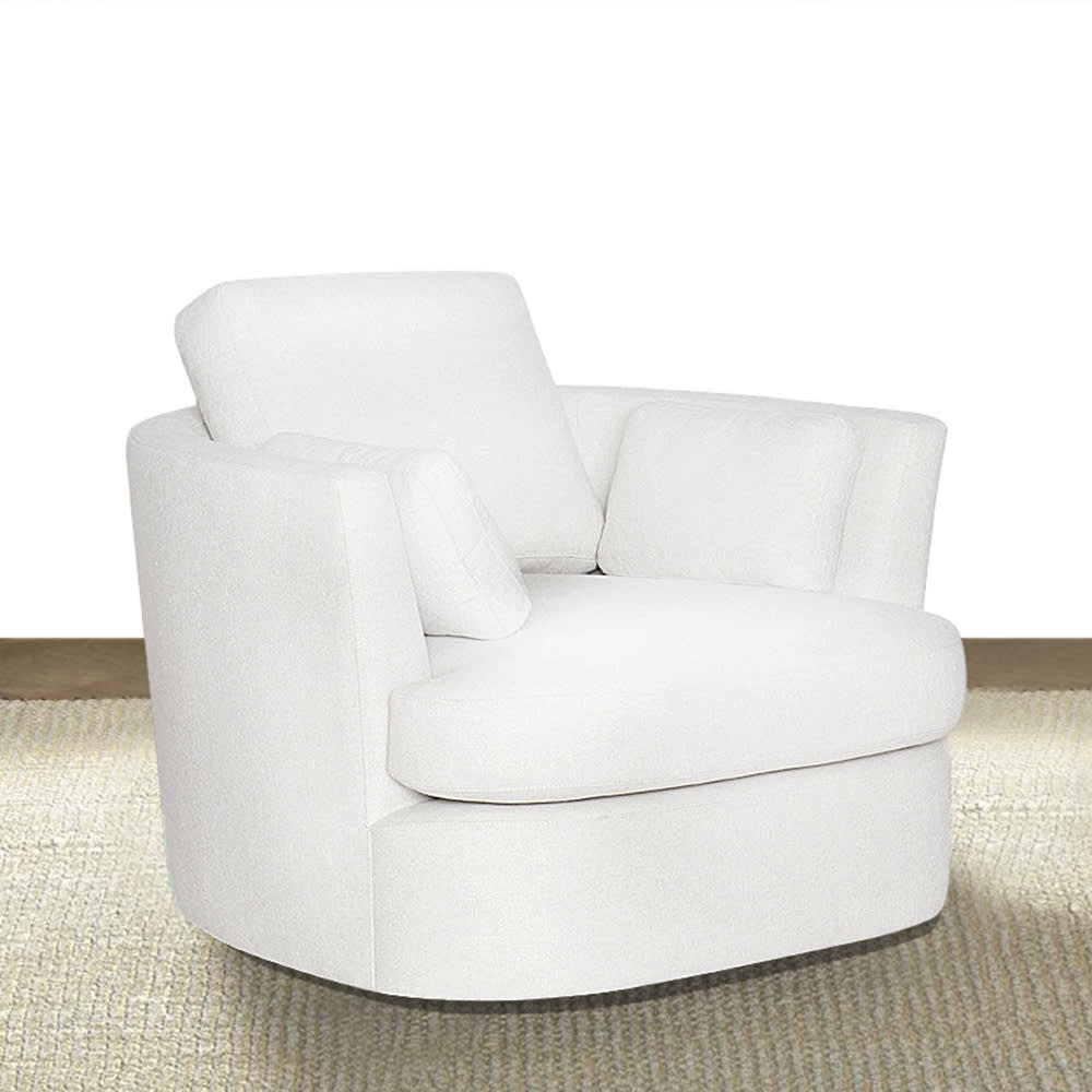 Lax California Ivory Swivel Chair color California Ivory