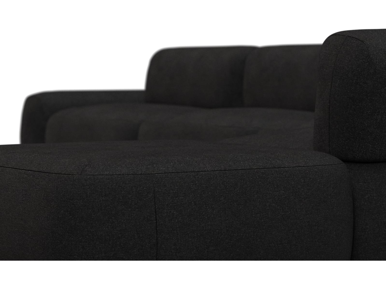 Beckett California Charcoal Modular Sofa - 7 Piece color California Charcoal