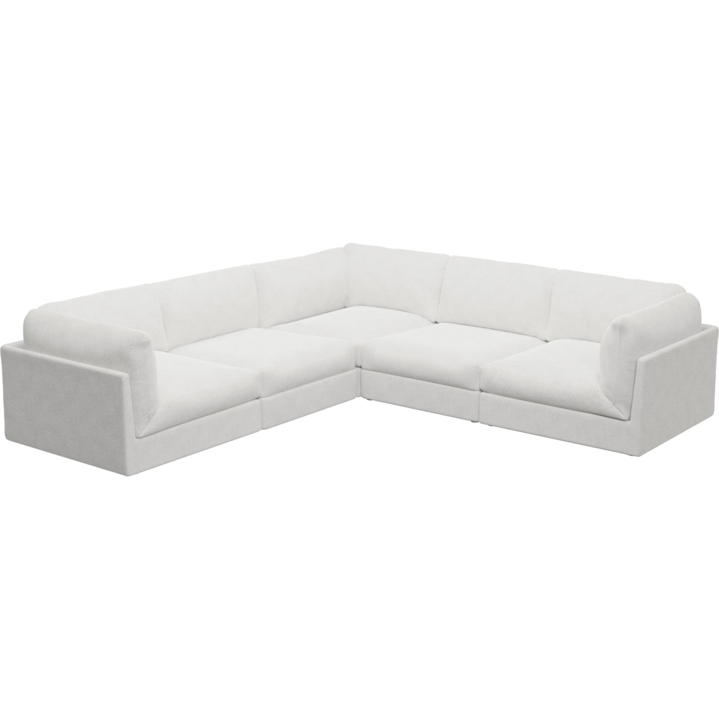 Finley Noa Fog Corner Sofa - 5 Seater color Noa Fog