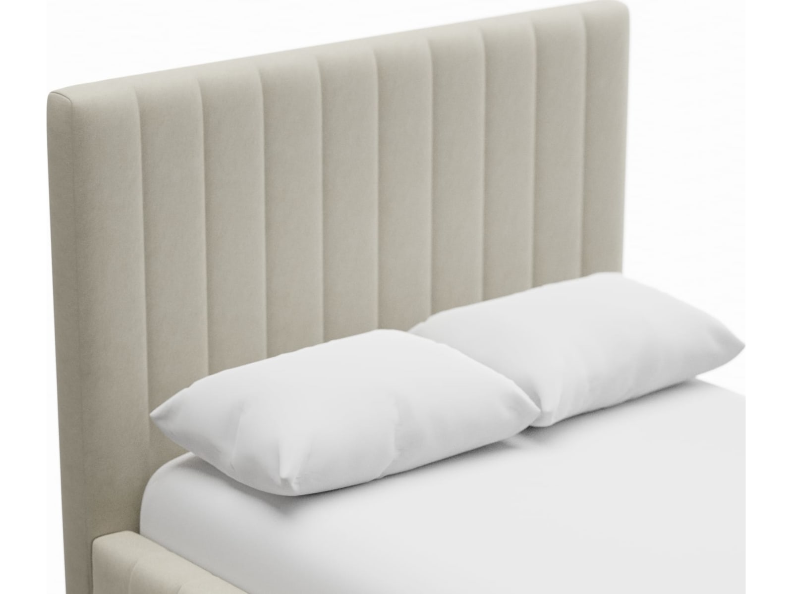 Brentwood Gas Lift Bed Muse Flax color Muse Flax