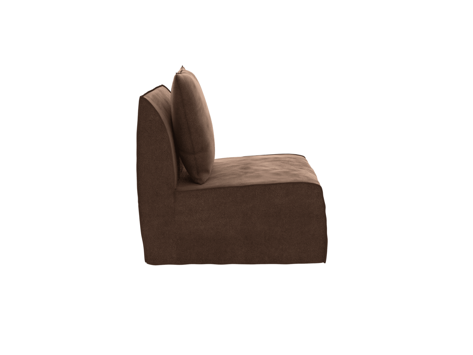 Como Muse Chocolate Slipper Chair color Muse Chocolate