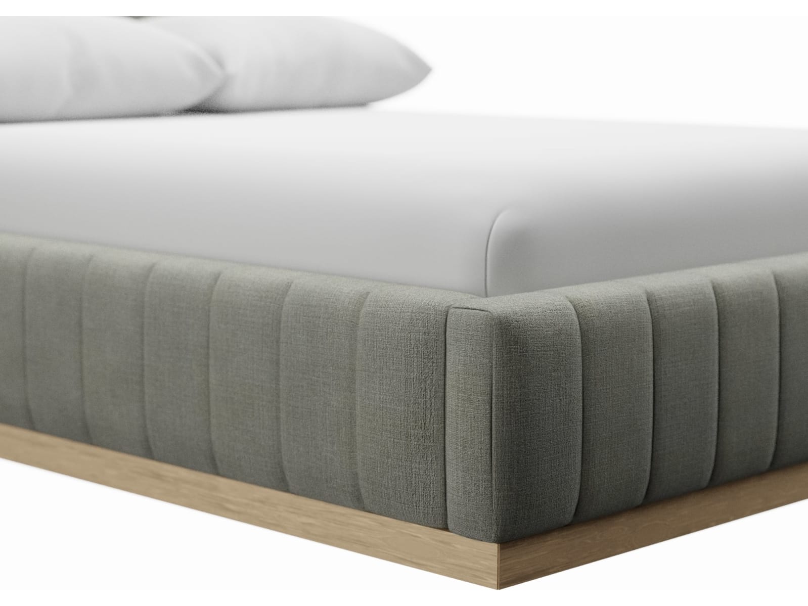 Brentwood Gas Lift Bed Toorak Pebble color Toorak Pebble