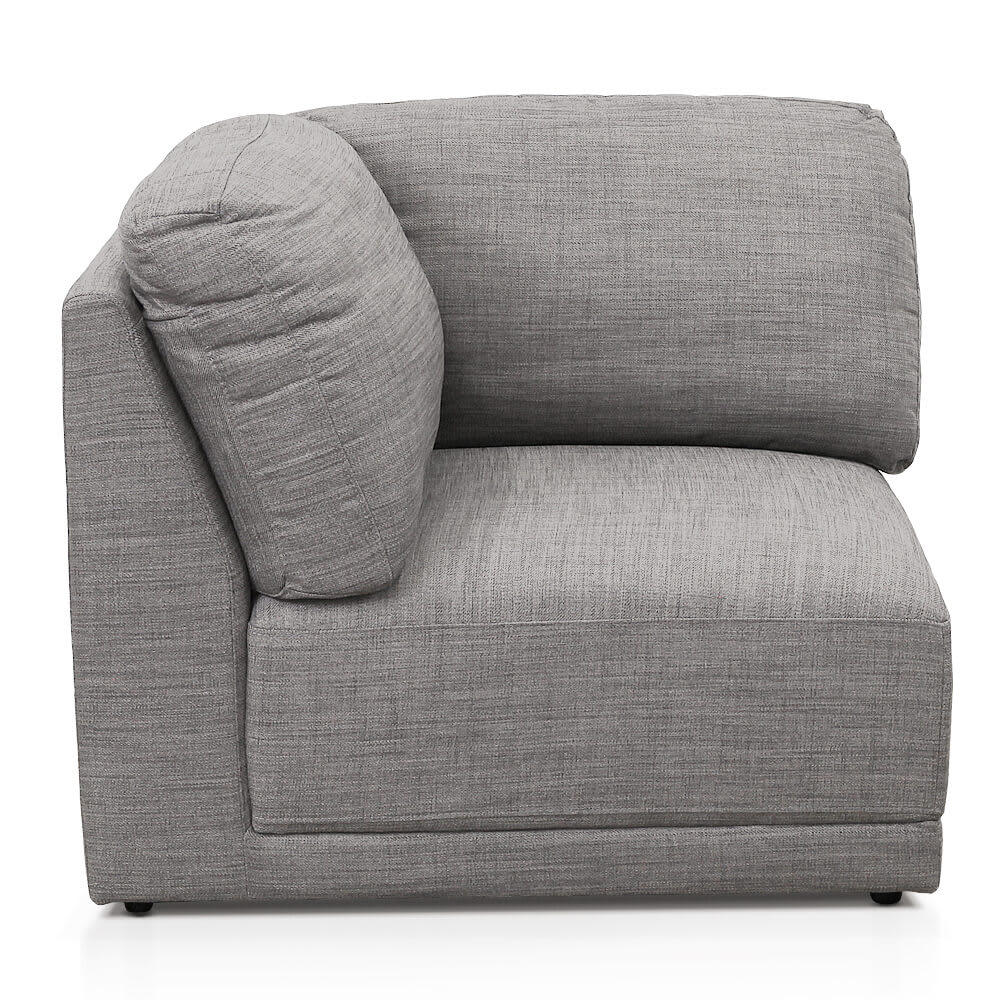 Amelia Corner Module Isla Soft Grey color Soft Grey