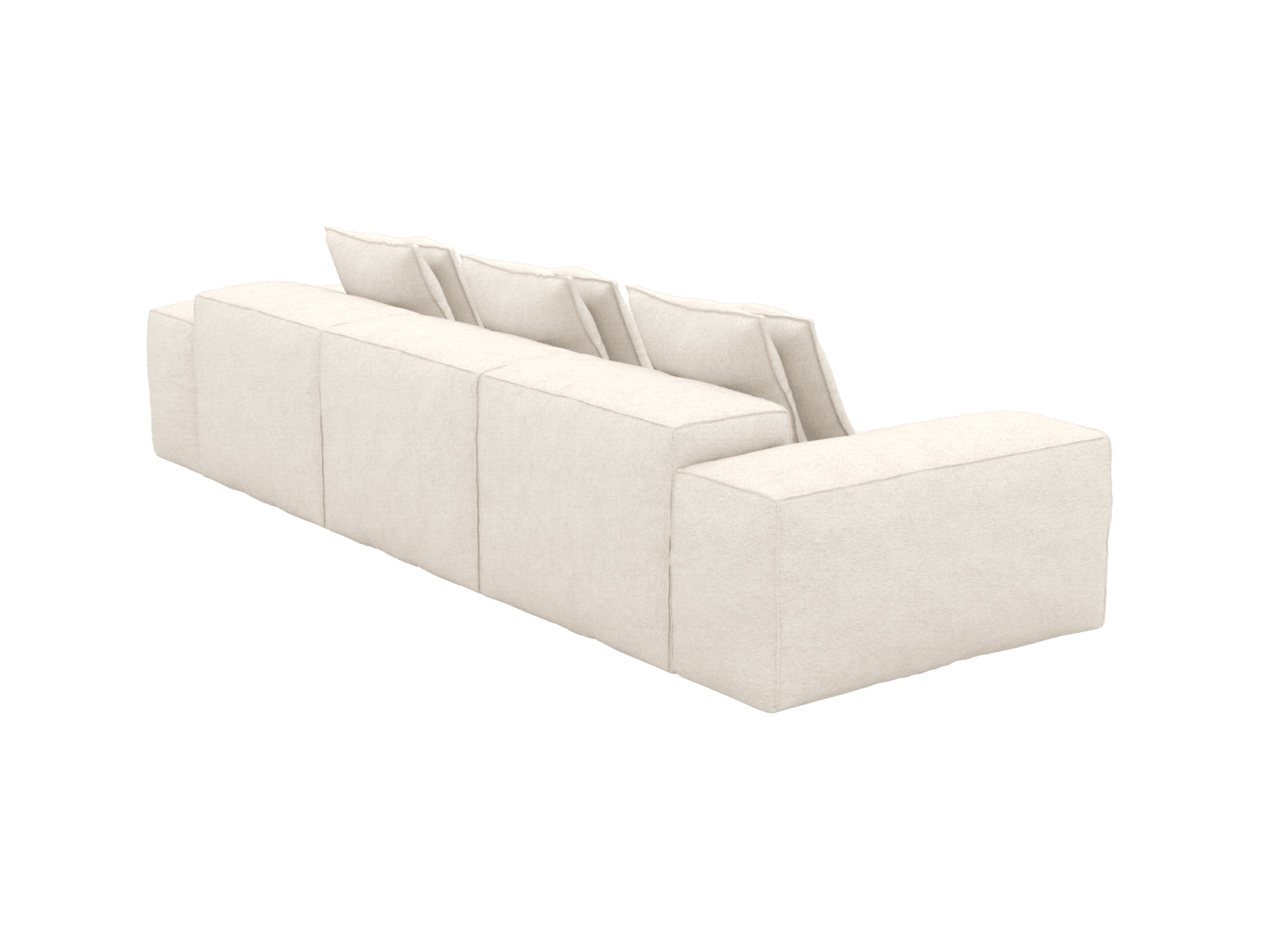 Riley Noa Fog Modular Sofa - 3 Seater color Noa Fog