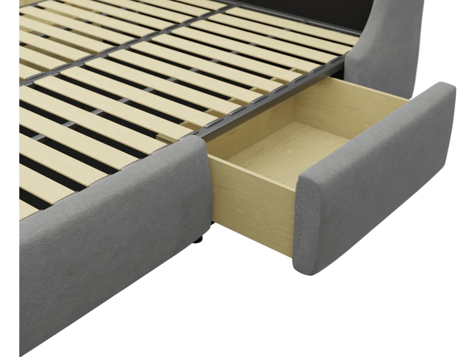 Lucy Drawer Bed Maya Flint color Maya Flint