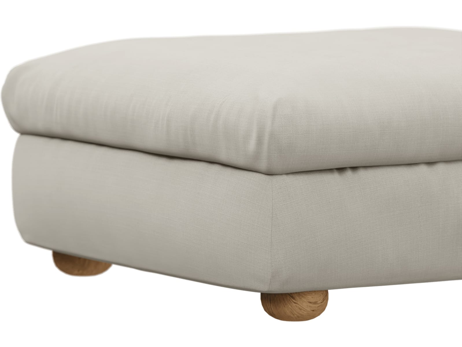 Tully Toorak Pearl Ottoman color Toorak Pearl
