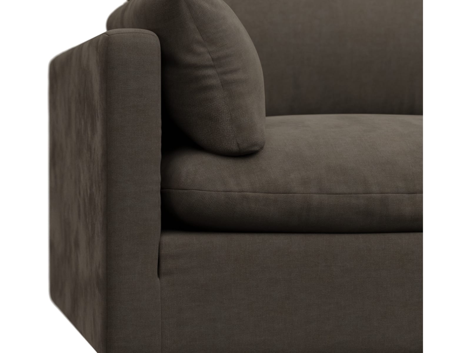 Willow Muse Mink Modular Sofa - 6 Seater RAF Terminal color Muse Mink