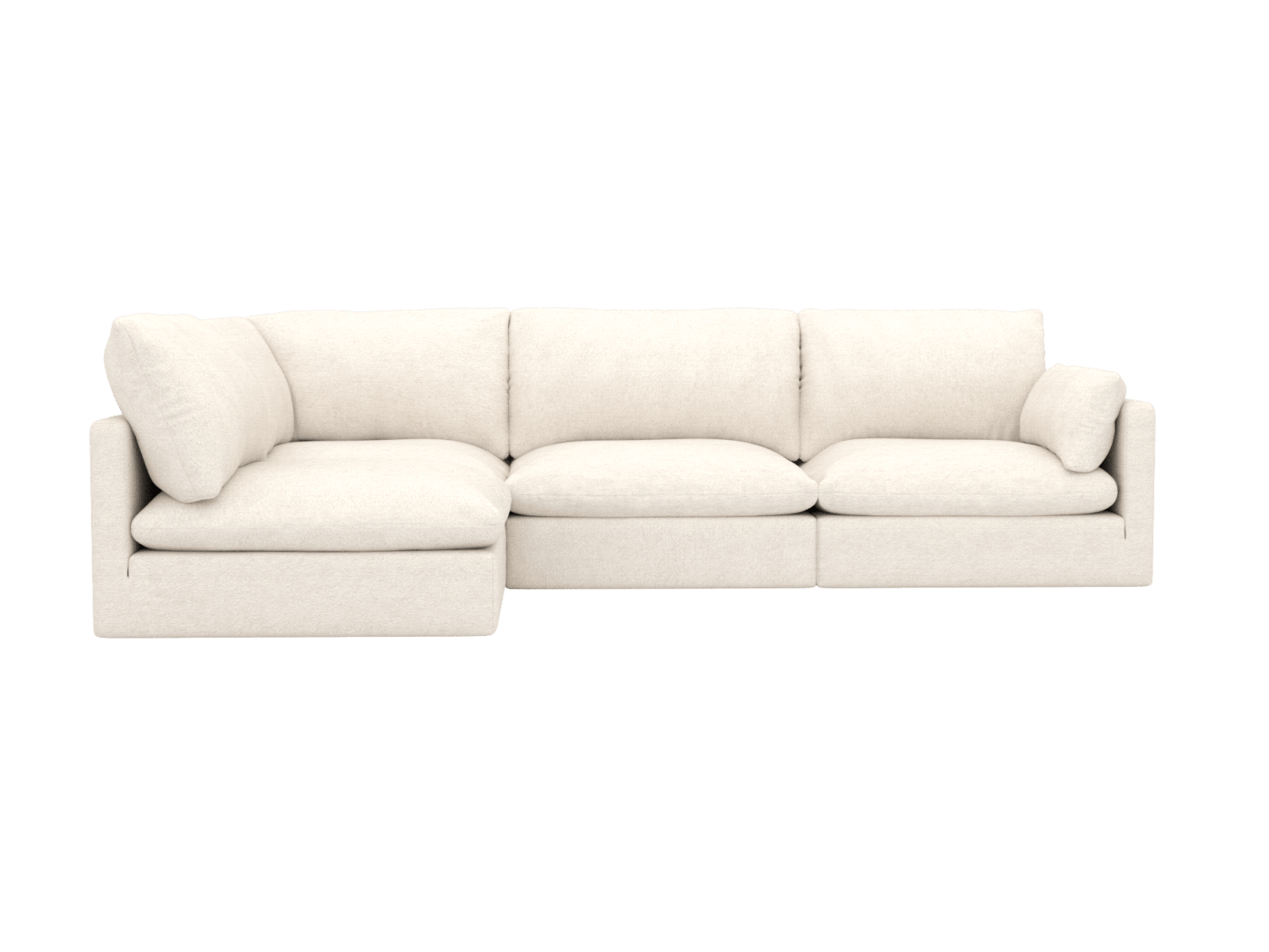 Willow Noa Fog Corner Sofa - 4 Seater LAF Terminal color Noa Fog