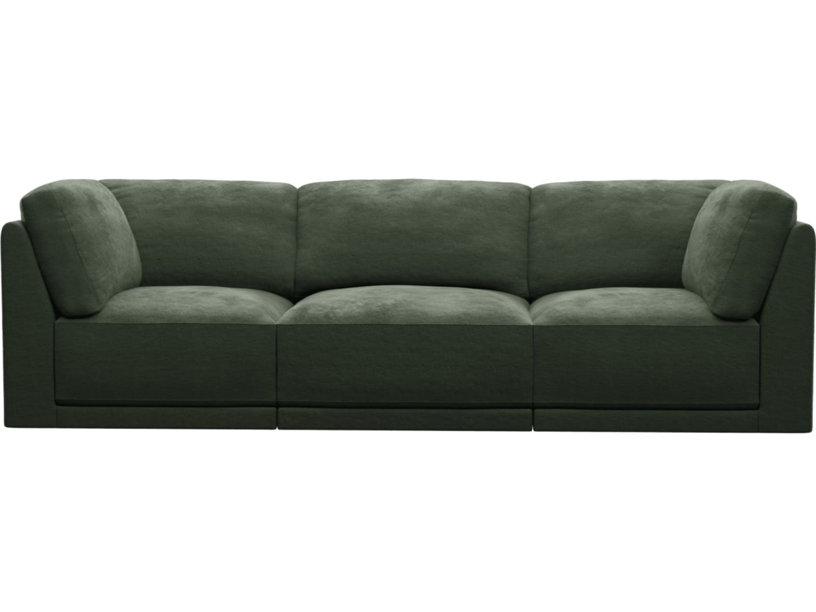 Emily Modular Sofa Muse Forest - 3 Piece color Muse Forest