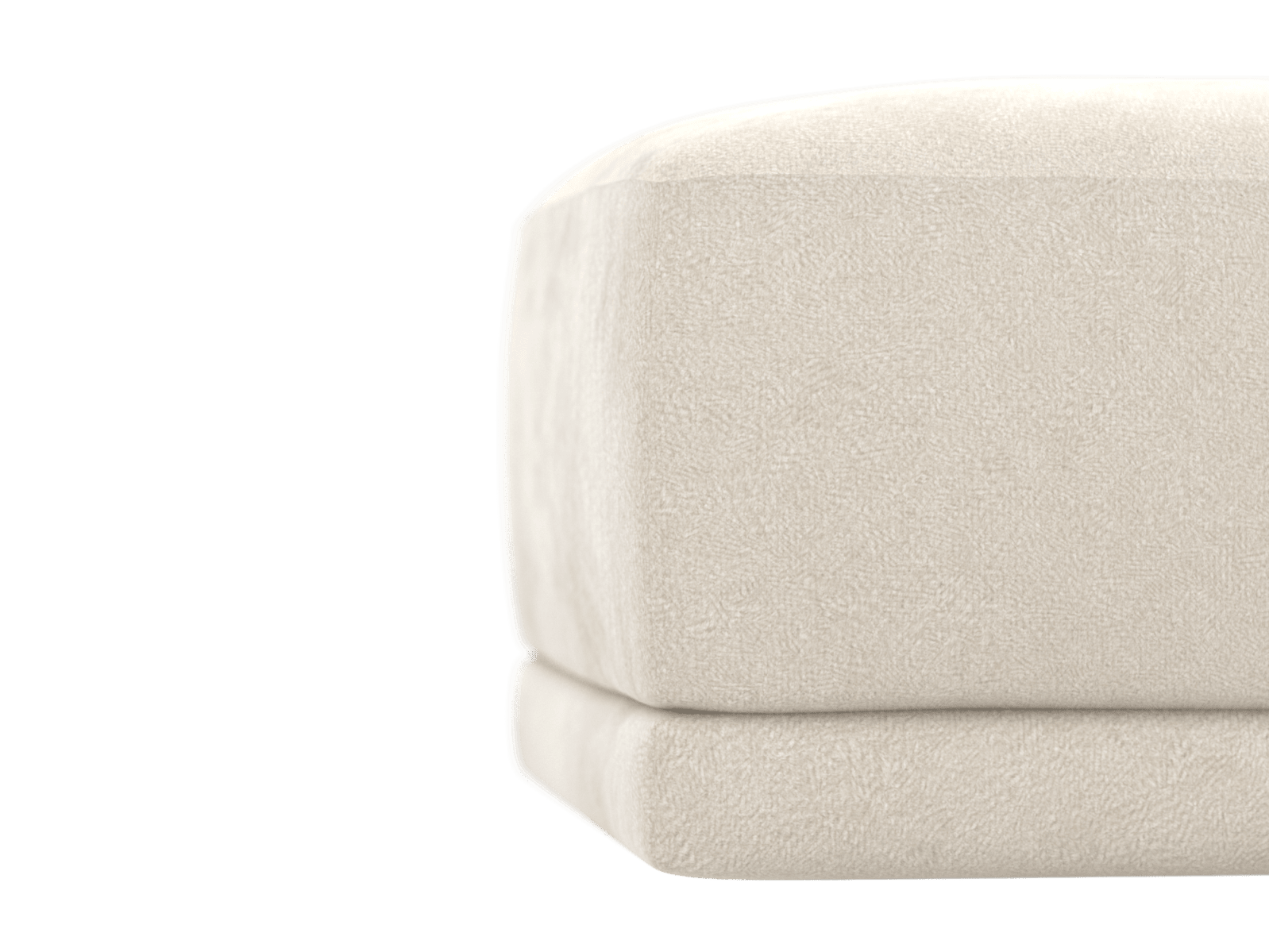 Haven Muse Flax Ottoman color Muse Flax