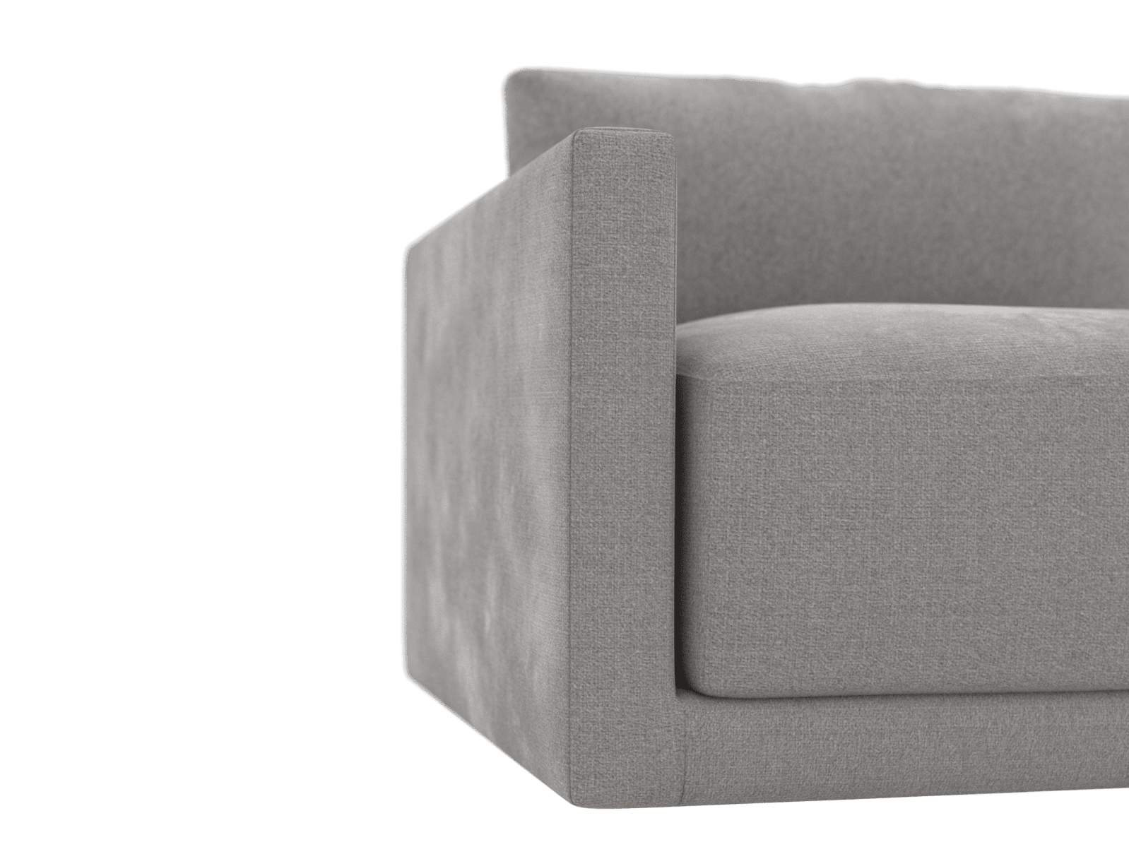 Haven Toorak Pebble Left Arm Facing Sofa Module color Toorak Pebble