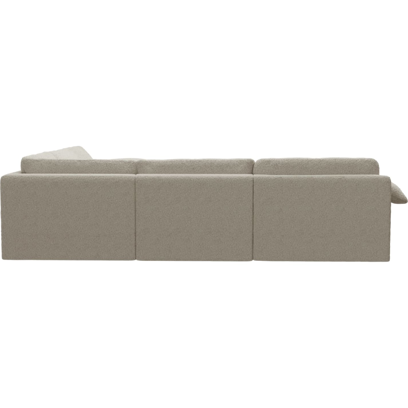 Ludlow Boucle Ivory Corner Sofa - 5 Seater color Boucle Ivory