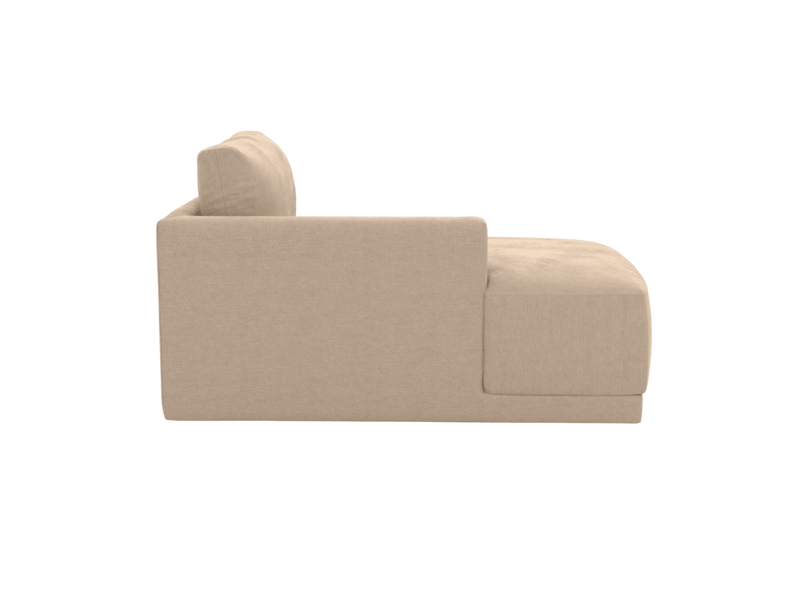 Haven Muse Driftwood Left Arm Facing Chaise Sofa Module color Muse Driftwood