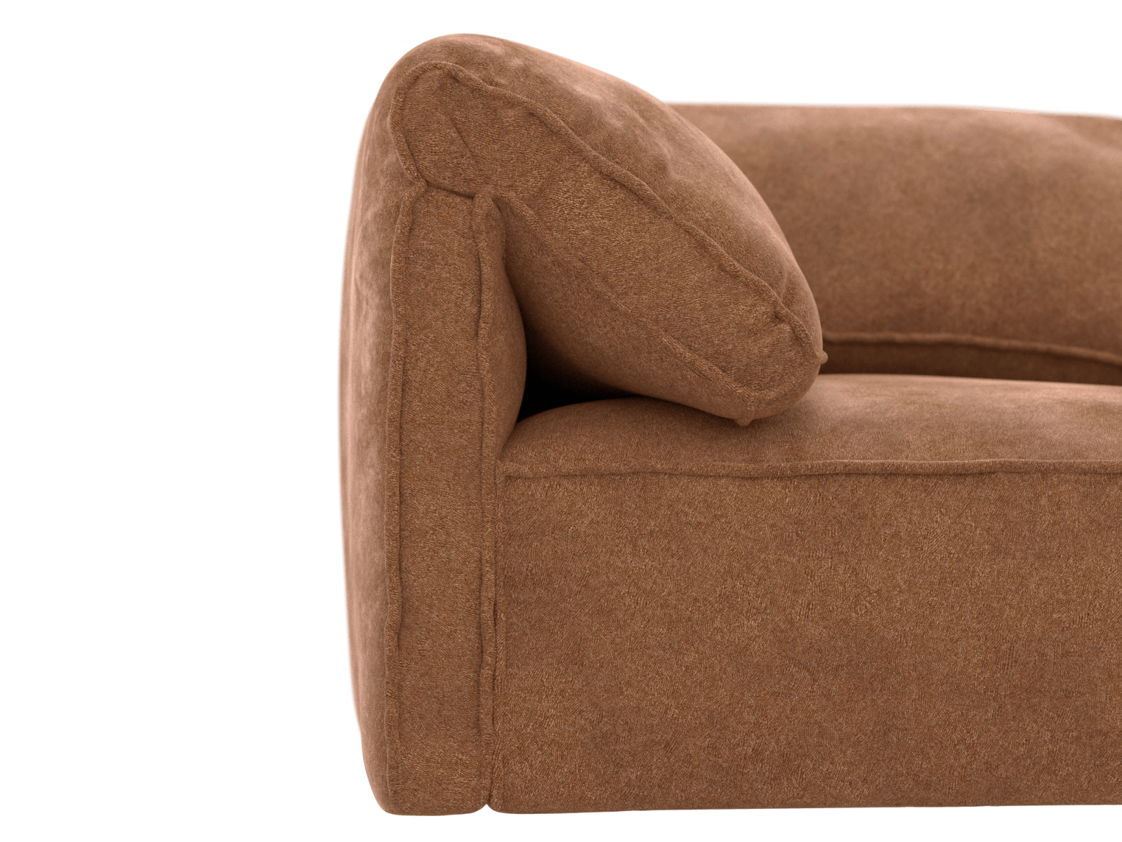 Kai Tribute Chestnut Modular Sofa with Ottoman - 4 Seater color Tribute Chestnut