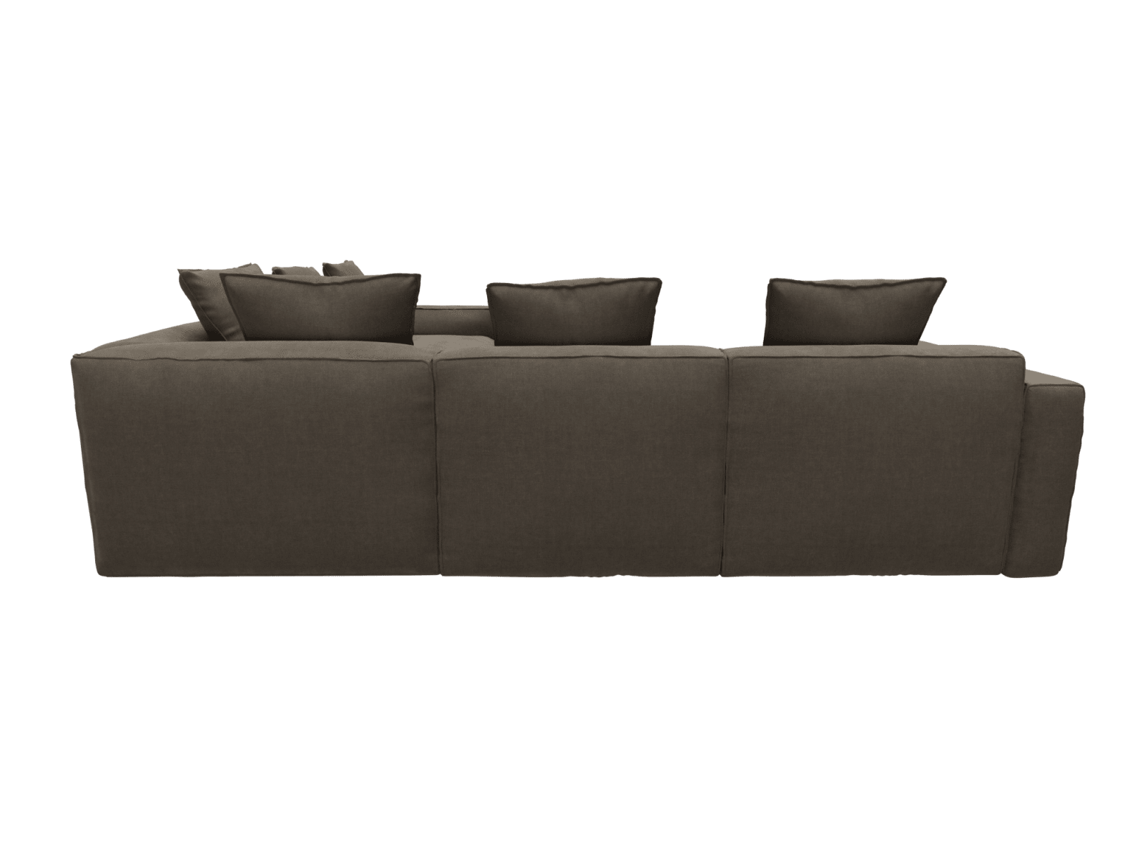 Riley Apt Muse Mink Corner Sofa - 5 Seater color Muse Mink