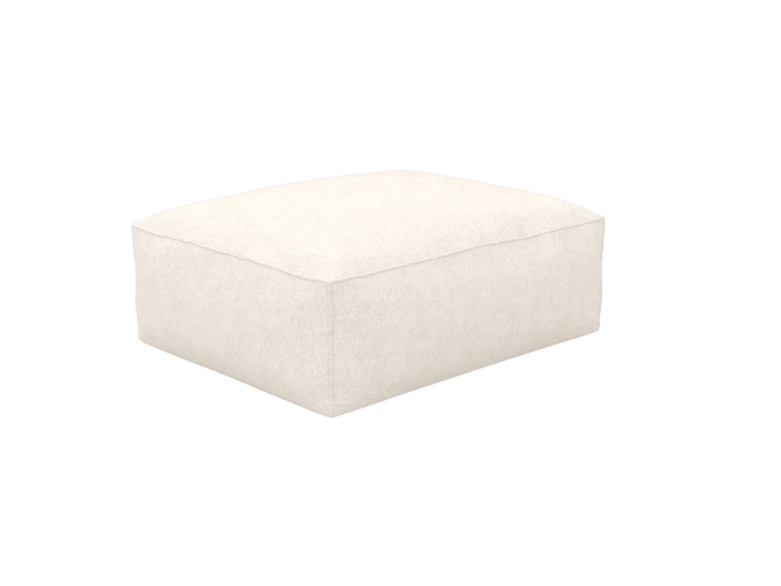 Riley Noa Fog Ottoman - Large color Noa Fog