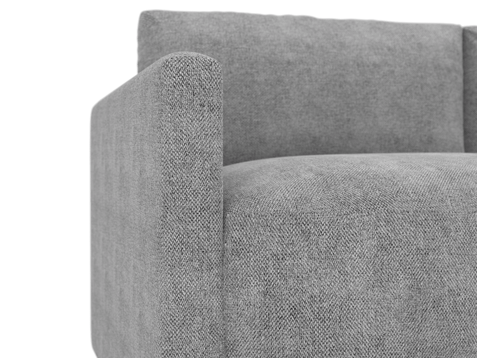 Haven Apt California Slate Chaise Sofa color California Slate