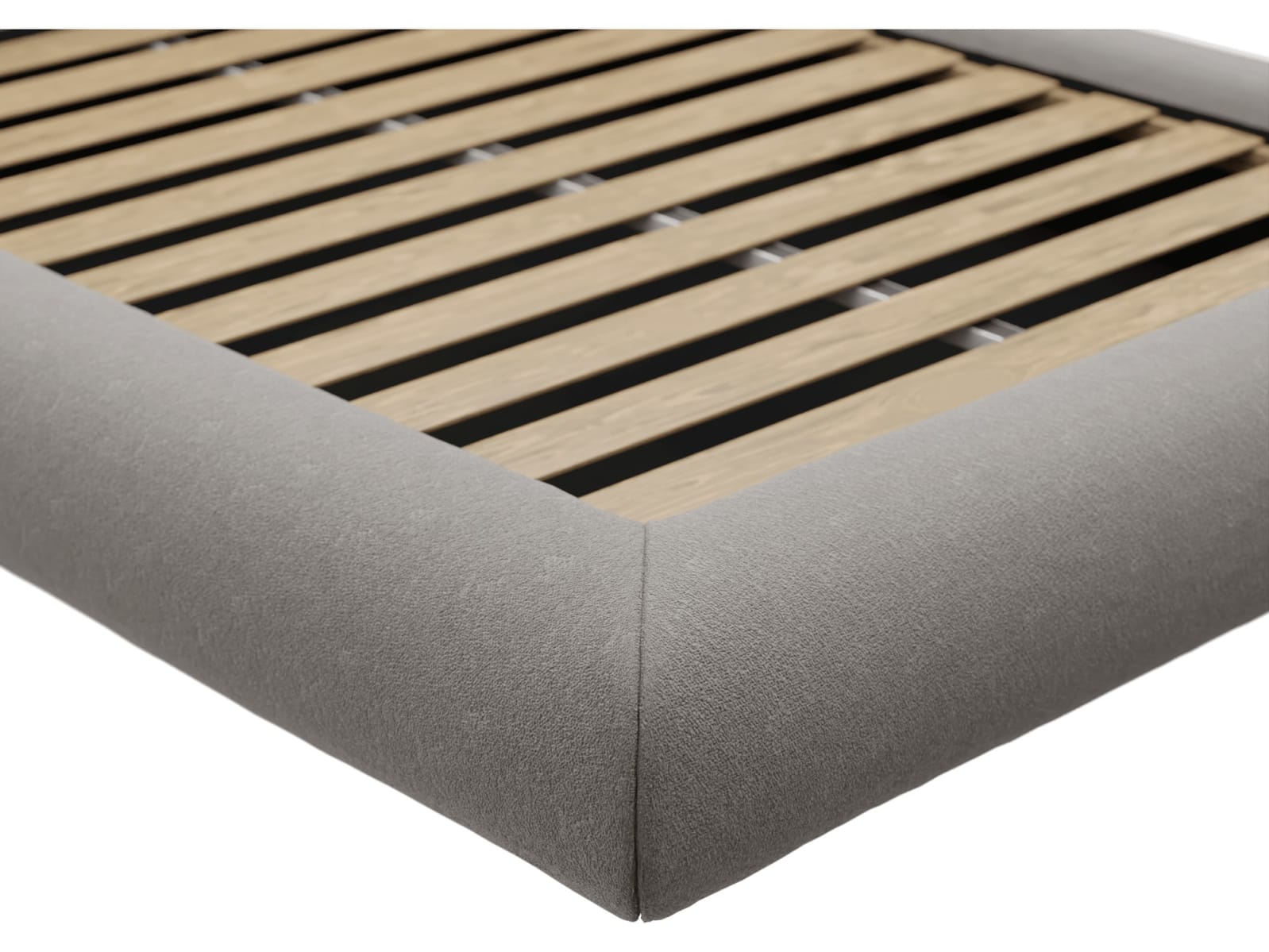 Frankie Bed Boucle Pumice color Boucle Pumice