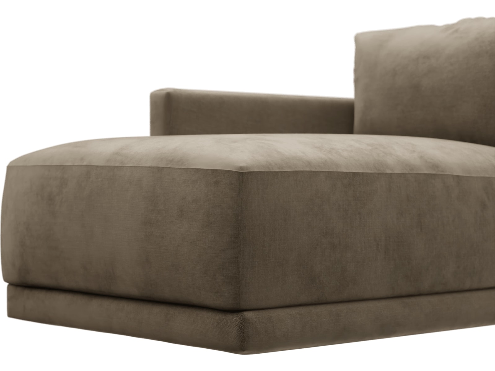 Haven Tribute Walnut Left Arm Facing Chaise Module color Tribute Walnut