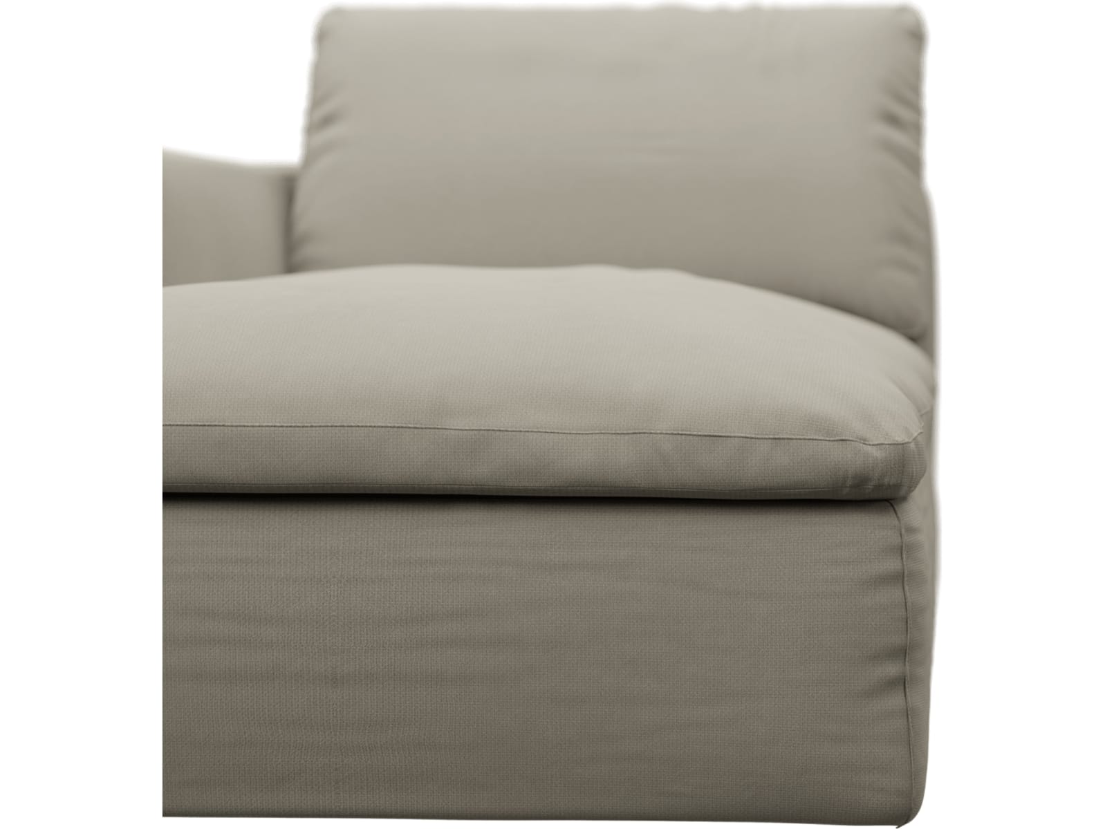 Cloud Deep Chaise Left Module Plaza Natural color Plaza Natural