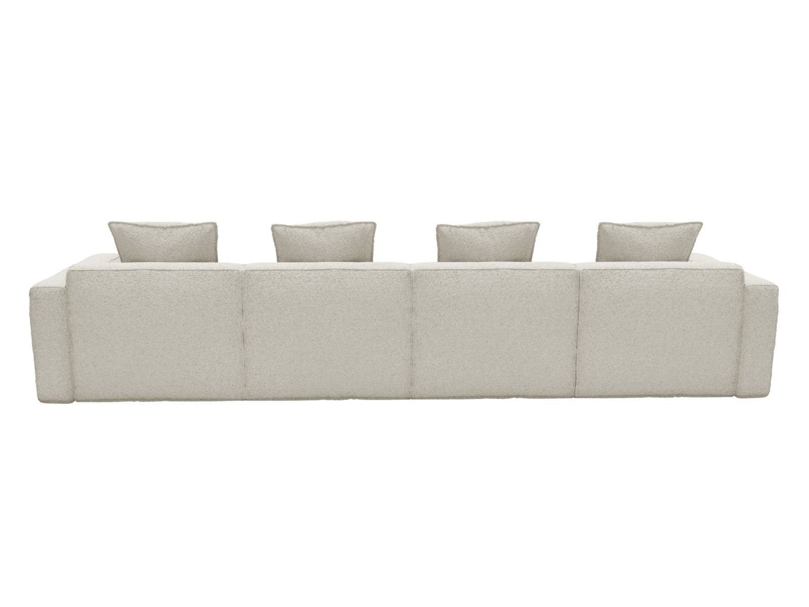 Riley Apt Boucle Ivory Sofa - 4 Seater color Boucle Ivory