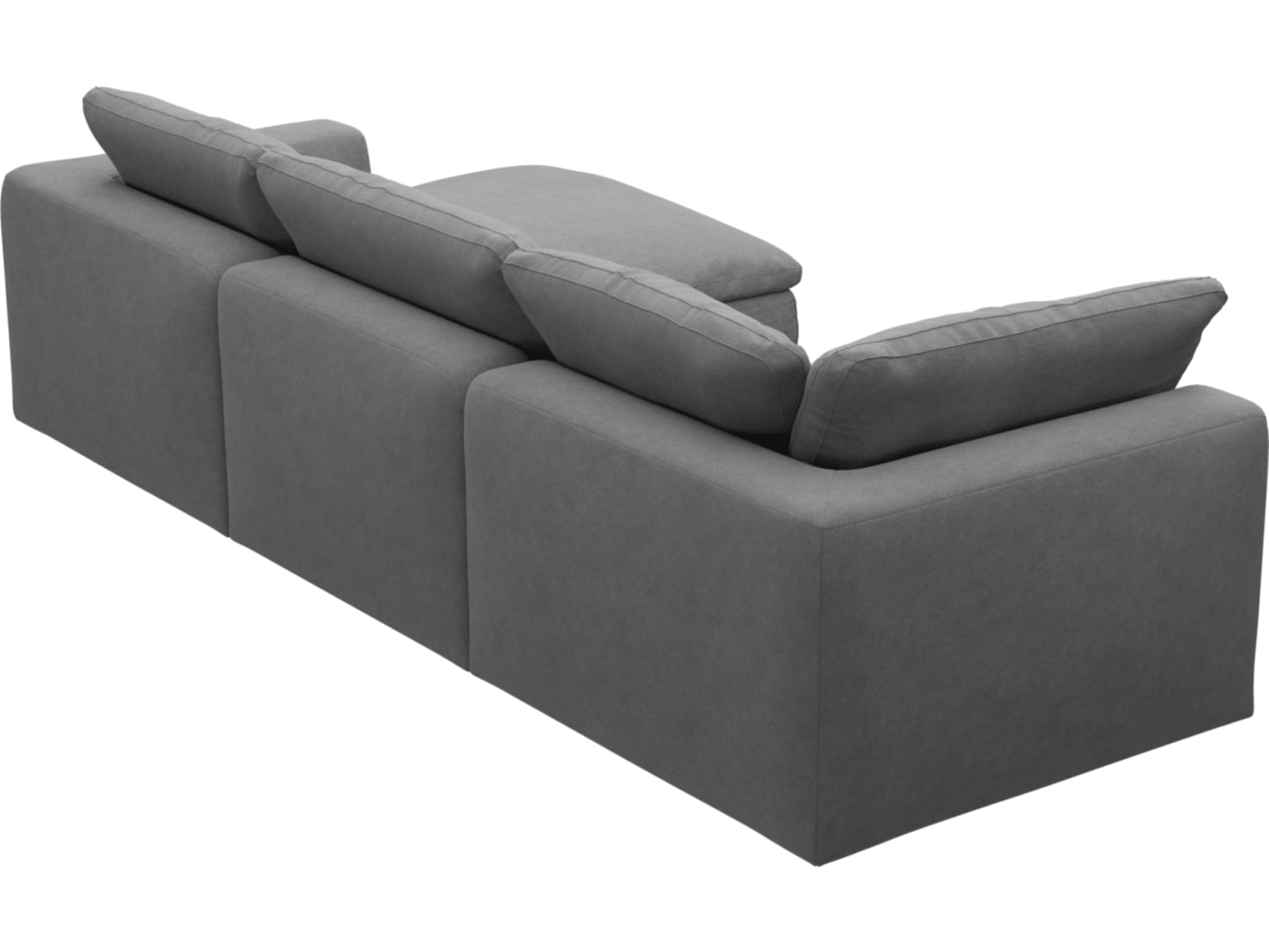 Cloud Deep Maya Flint Modular Sofa - 3 Seater Chaise color Maya Flint