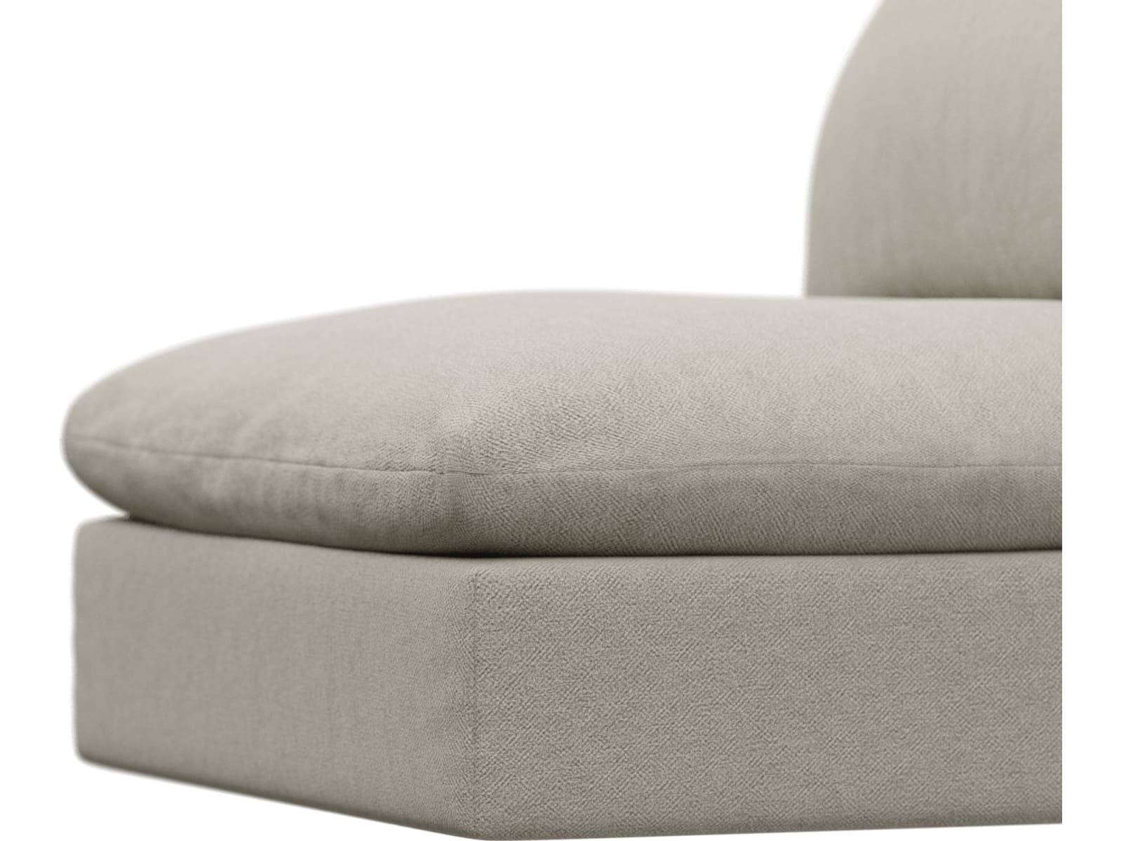 Willow Noa Desert Armless Sofa Module color Noa Desert