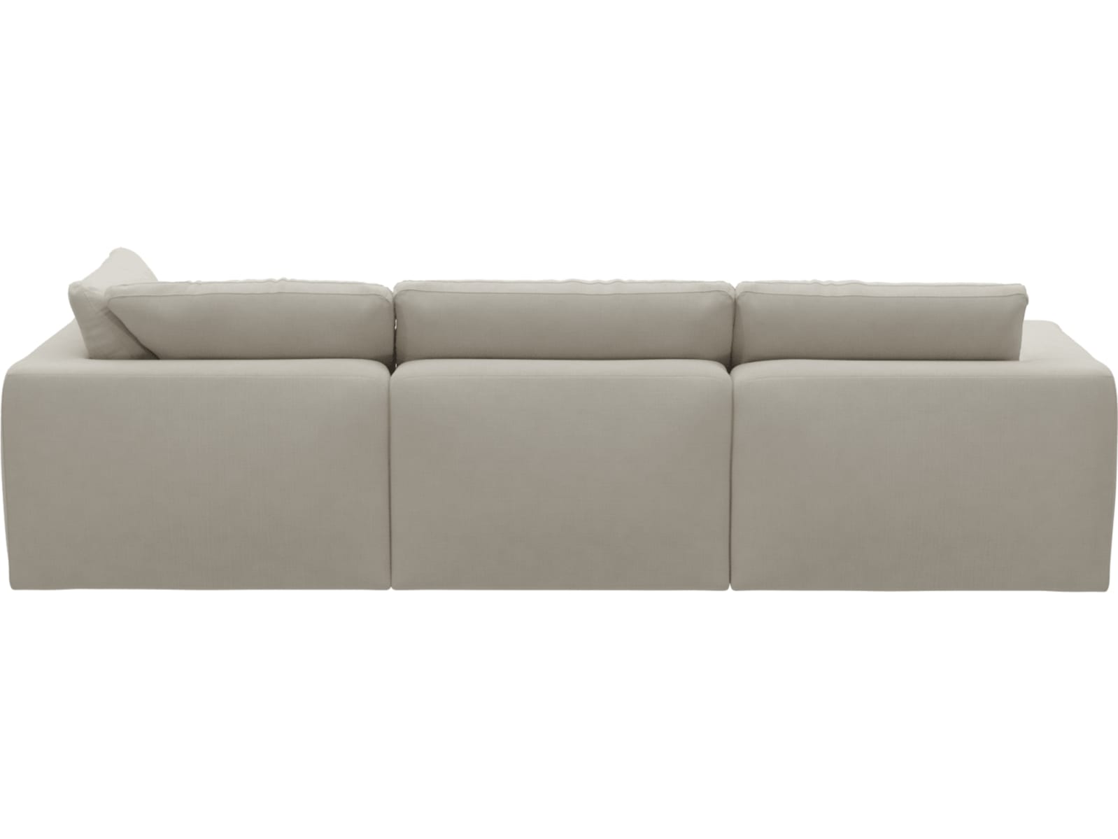 Cloud Deep Toorak Pearl Modular Sofa - 3 Seater Chaise color Toorak Pearl