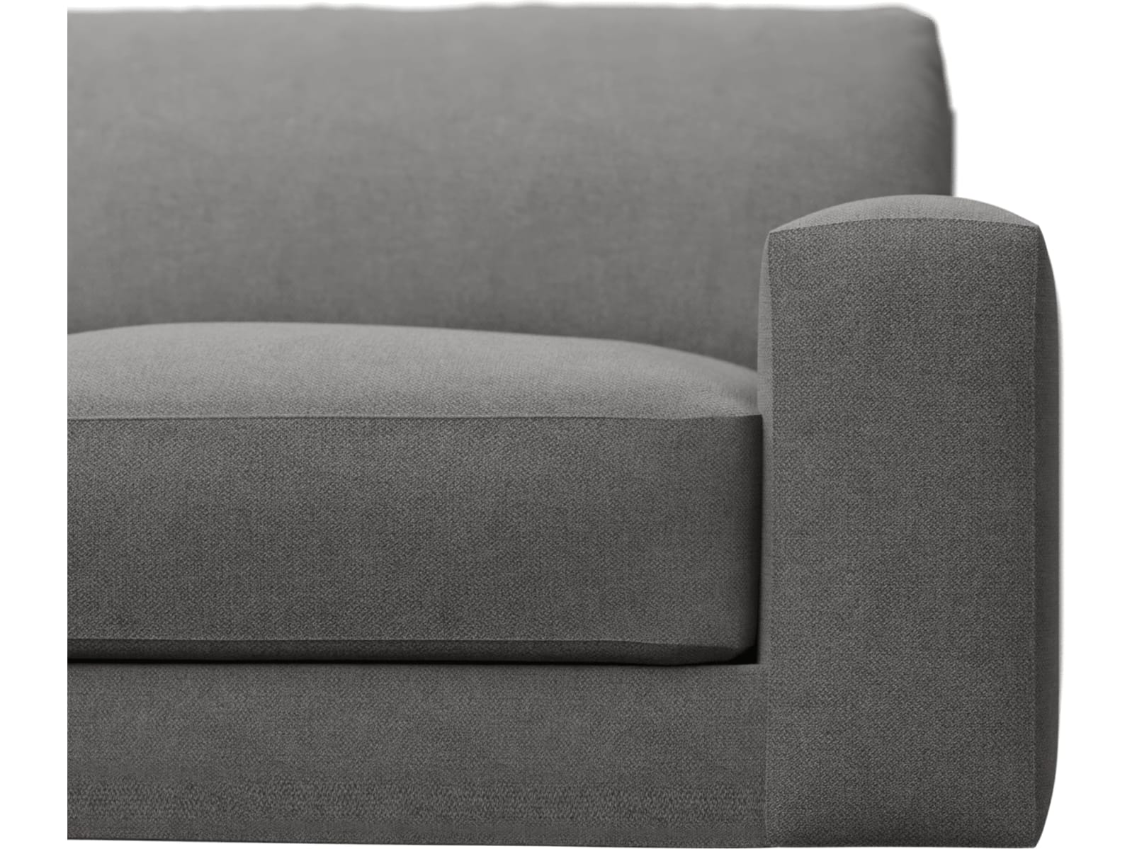 Monica California Slate Chaise Sofa - 3 Seater color California Slate
