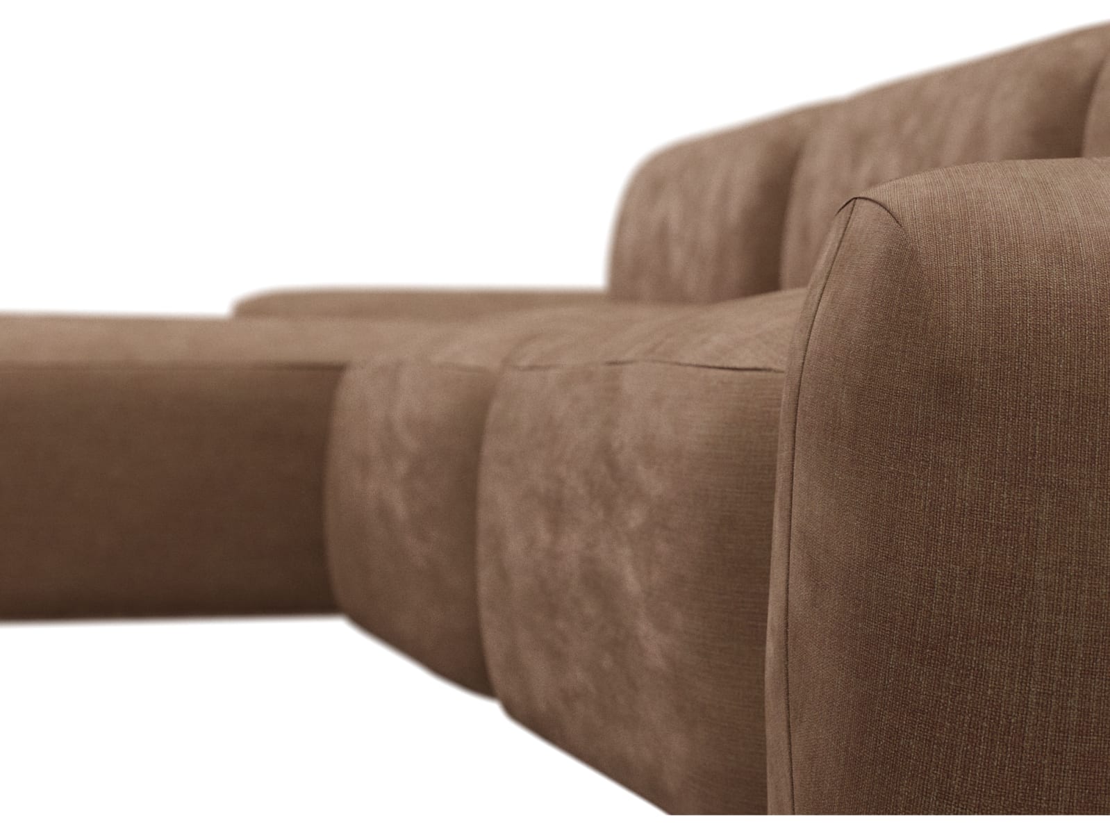 Beckett Tribute Chestnut Chaise Sofa - 3 Seater color Tribute Chestnut