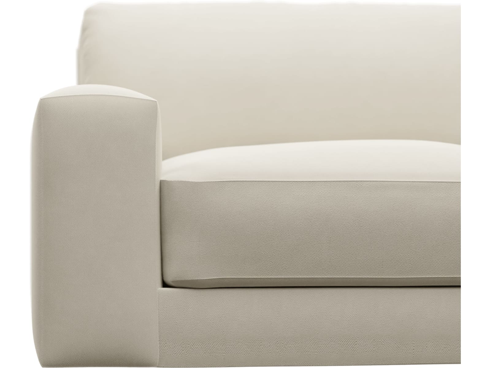 Monica Alpine Mist Left Arm Facing Chair Module color Alpine Mist