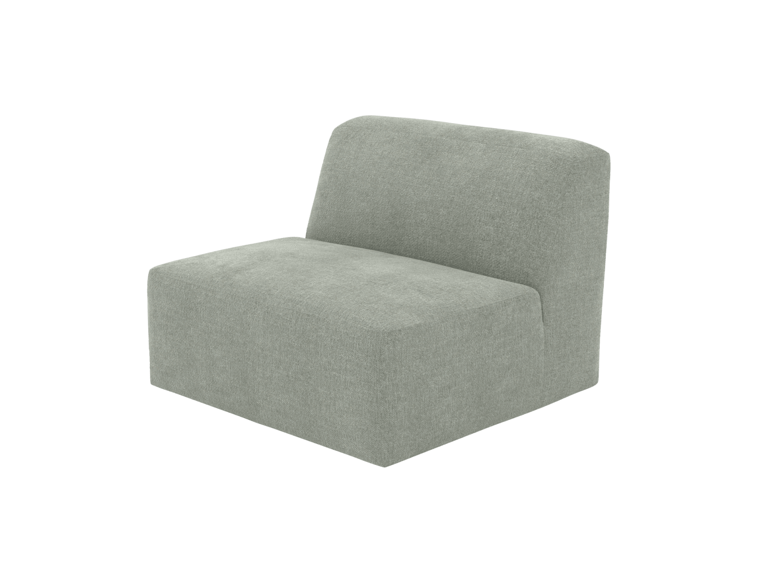 Copenhagen Avon Sage Armless Chair Sofa Module color Avon Sage