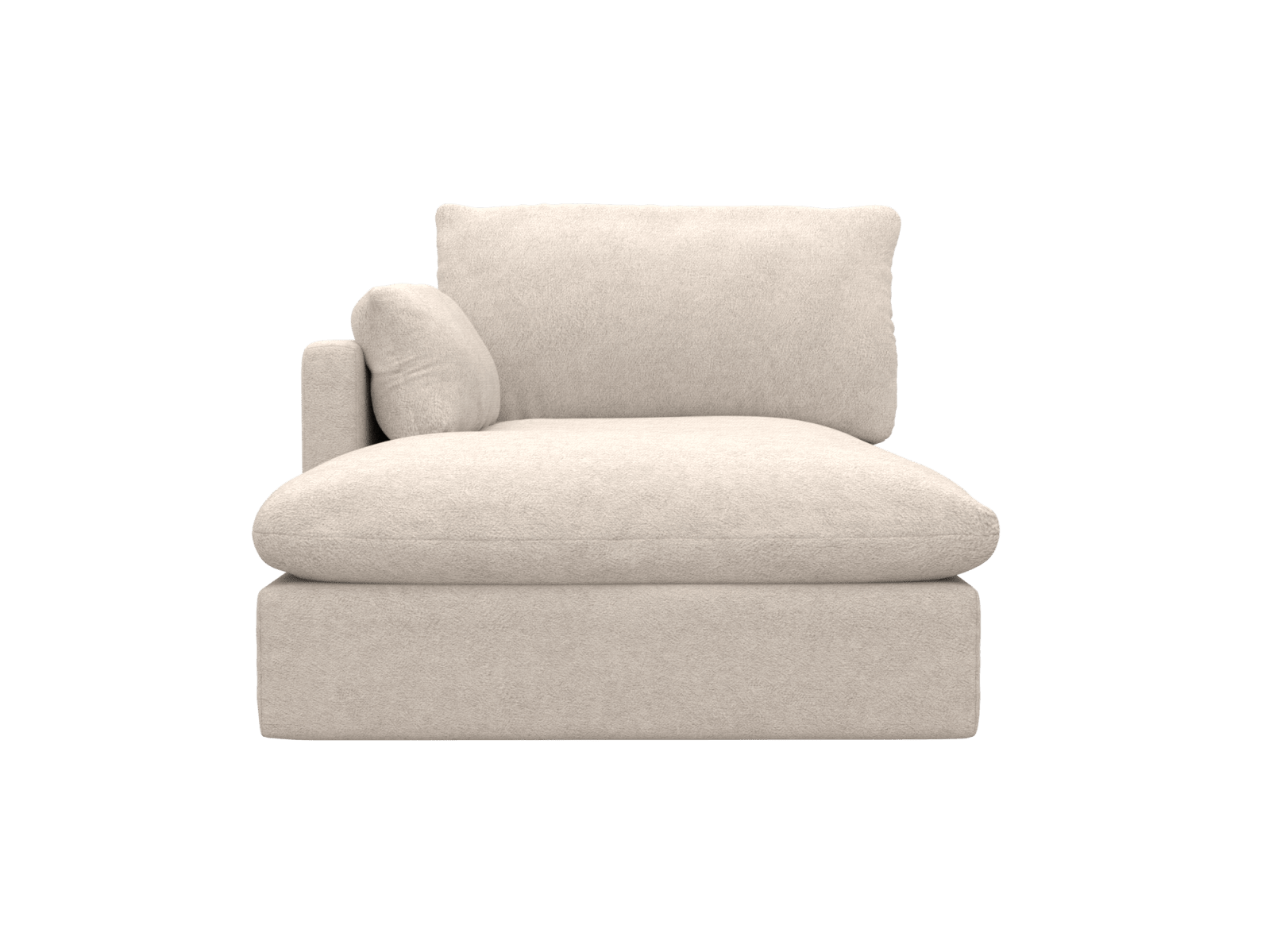 Willow Noa Desert Chaise Left Arm Facing Sofa Module color Noa Desert