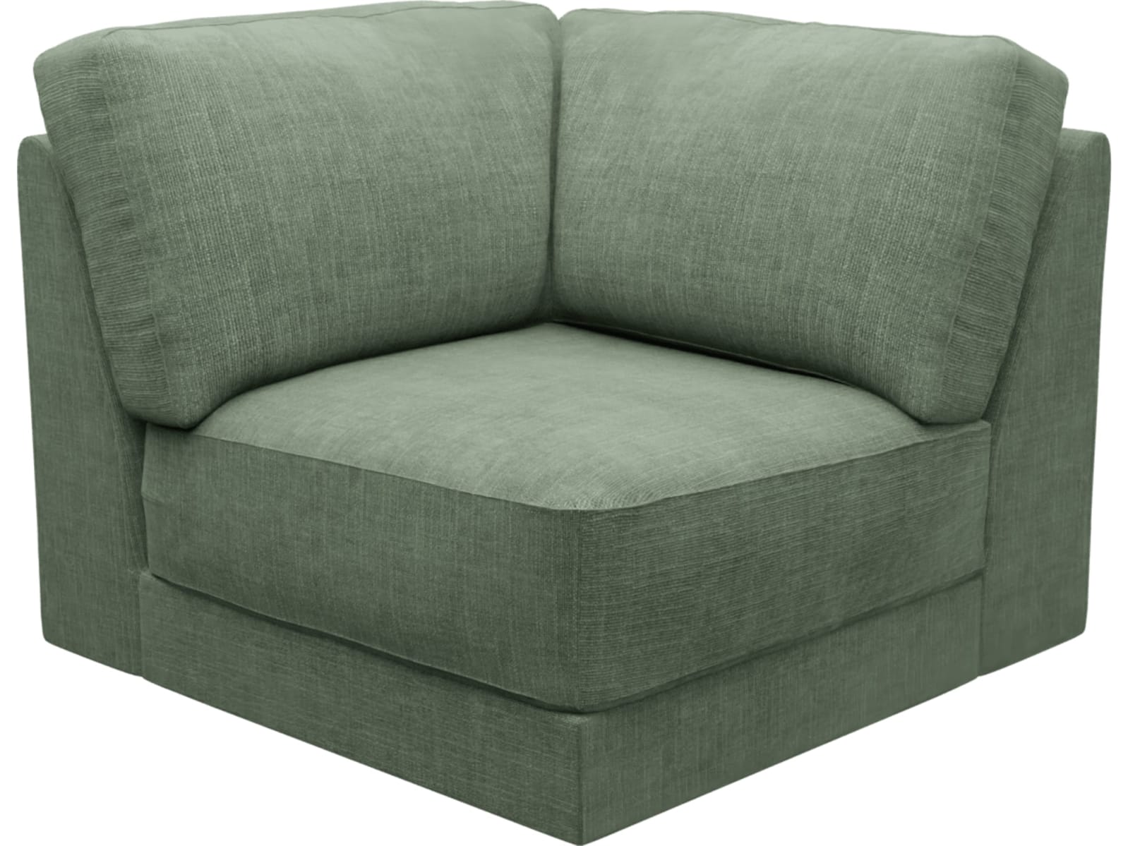 Monica Tribute Dark Jade Corner Sofa Chair Module color Tribute Dark Jade