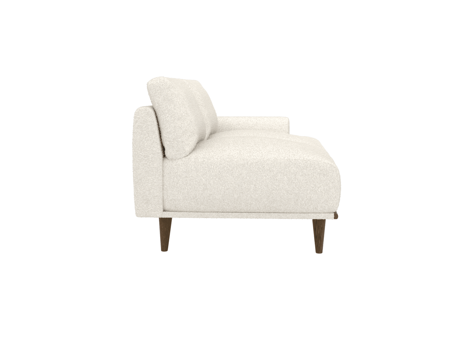 Dane Boucle Ivory 2 Seat Right Facing Sofa Module color Boucle Ivory