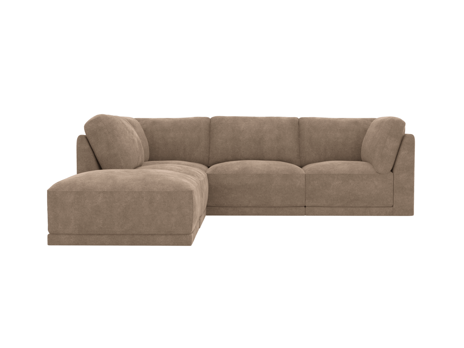 Emily Modular Sofa Tribute Walnut - 5 Piece color Tribute Walnut