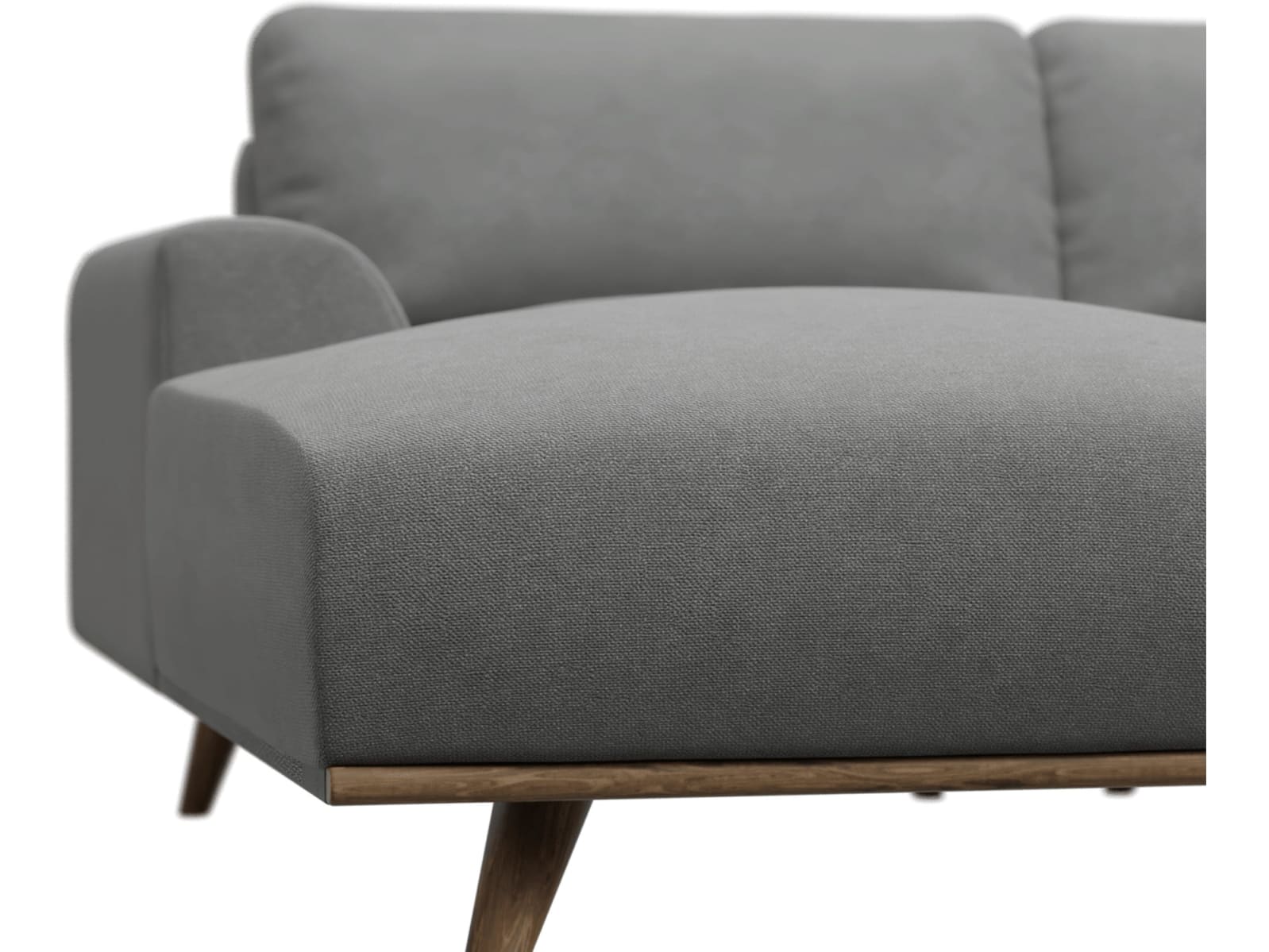 Dane Maya Flint Chaise Sofa - 3 Seater color Maya Flint