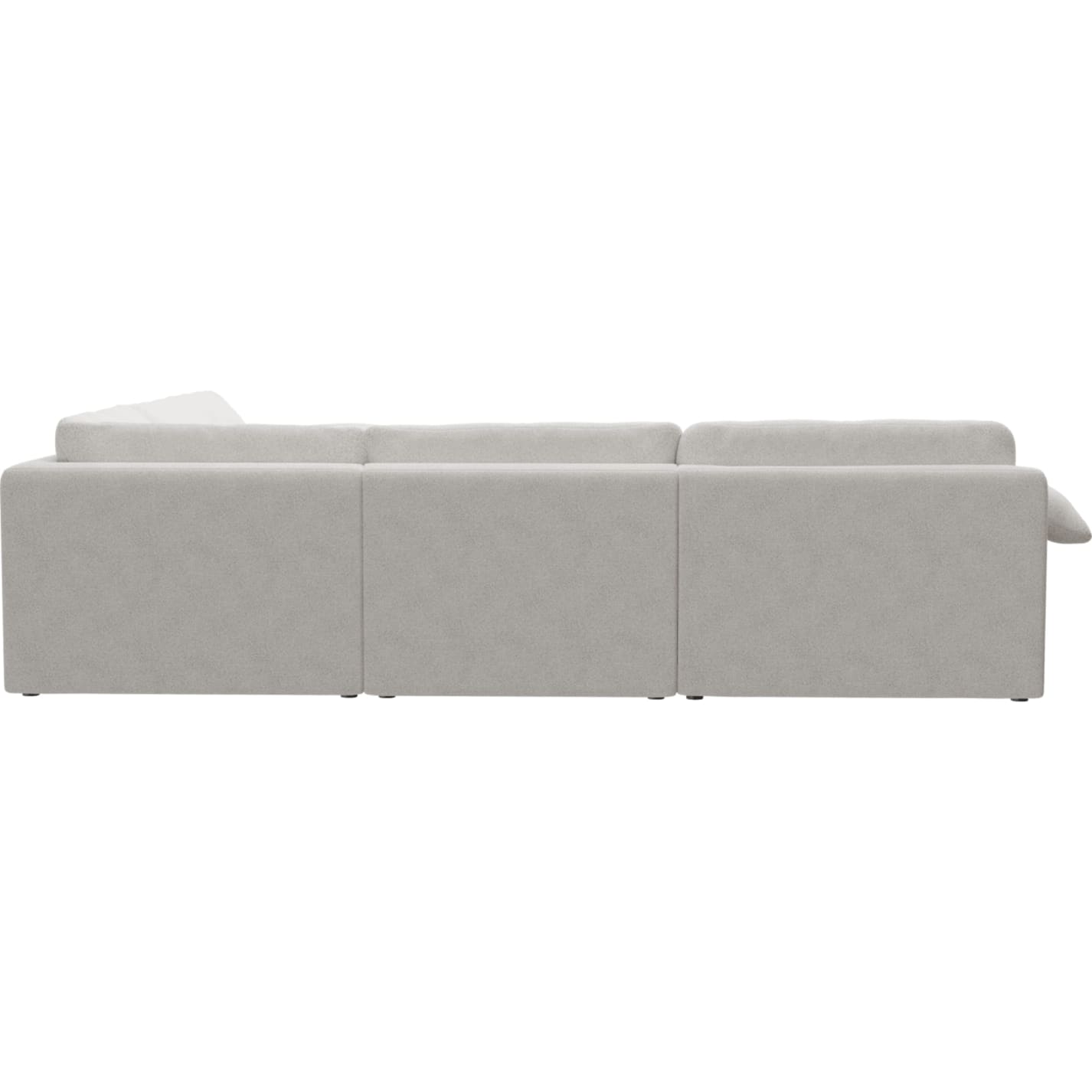 Ludlow Noa Fog Corner Sofa - 5 Seater color Noa Fog