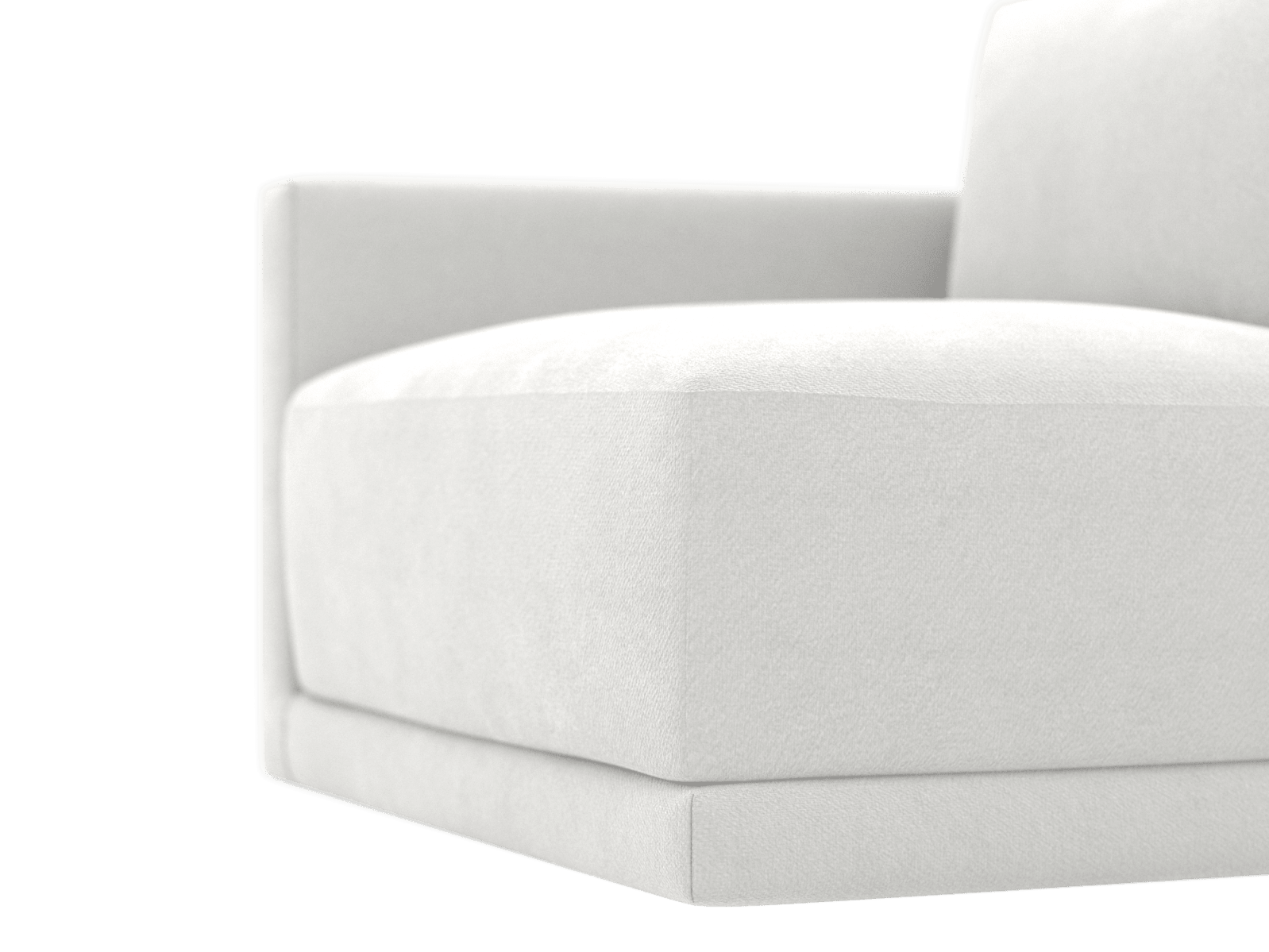 Haven Muse Frost Left Arm Facing Sofa Module color Muse Frost