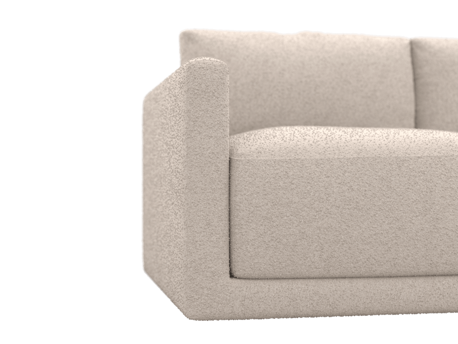 Haven Boucle Pumice 2.5 Seater Sofa color Boucle Pumice