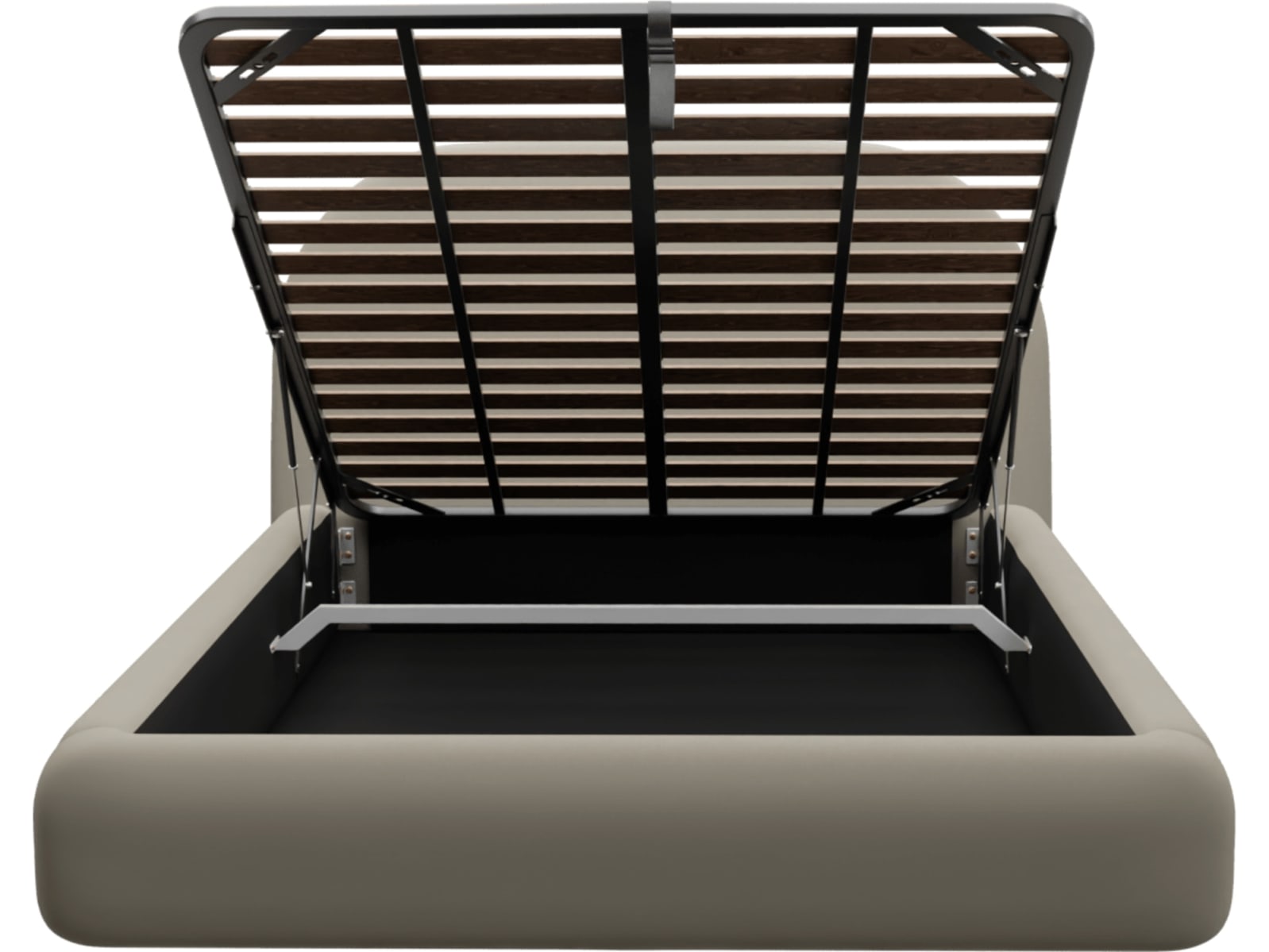 Capri Gas Lift Bed Plaza Natural color Plaza Natural