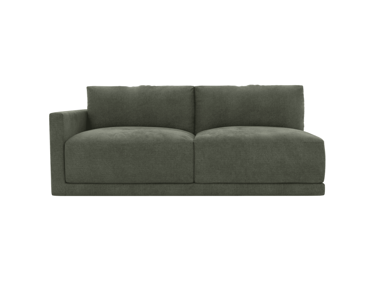 Haven Tribute Dark Jade 3 Seater Left Arm Facing Sofa Module color Tribute Dark Jade