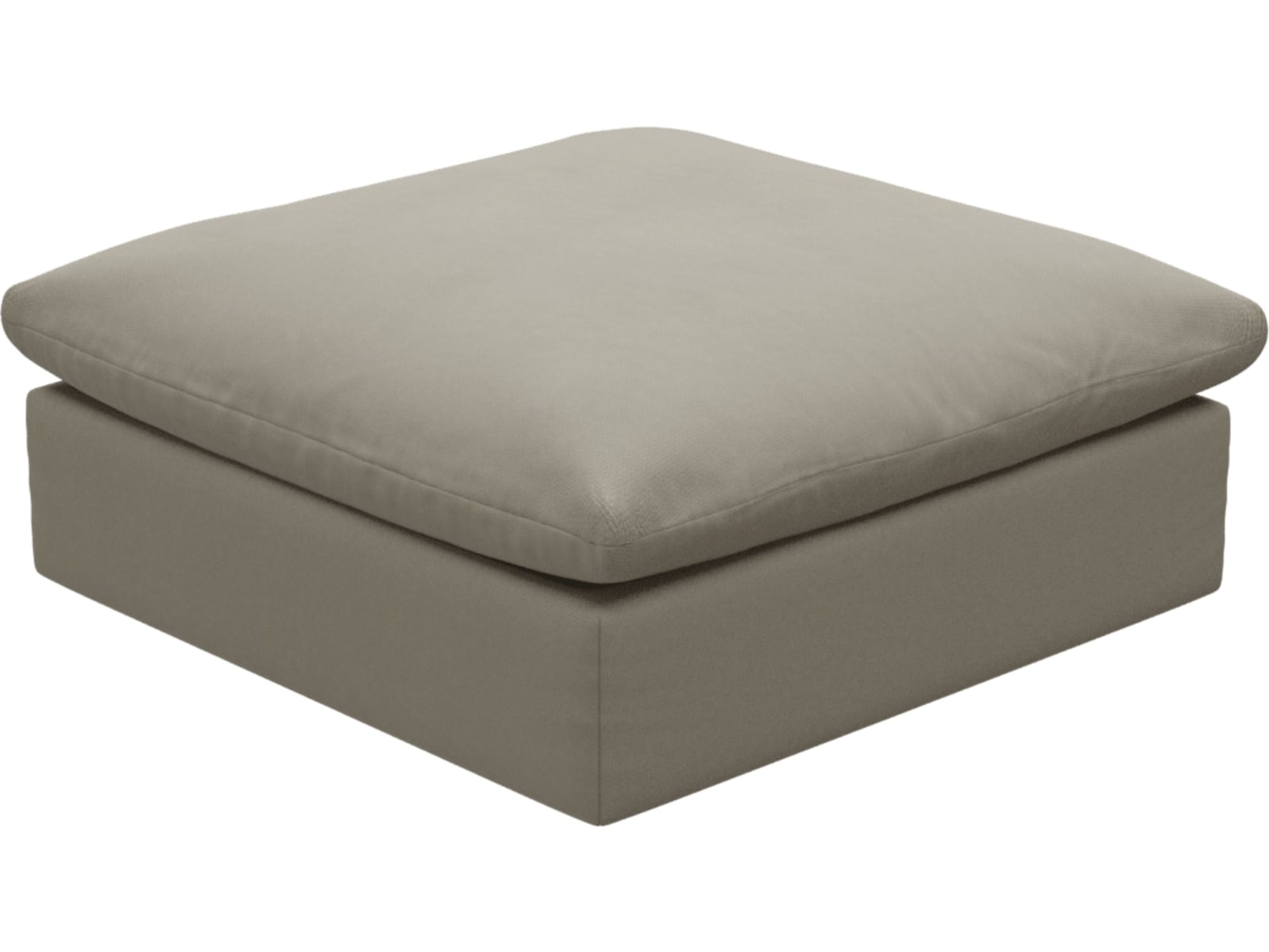 Willow Plaza Natural Ottoman color Plaza Natural
